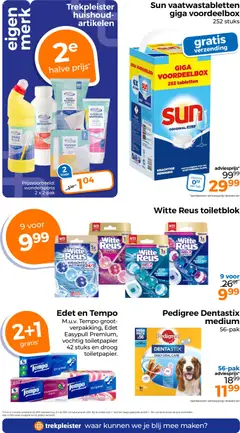 Trekpleister folder - Voorbeeld van een folder van Trekpleister, geldig van 31-08-2026 | Pagina: 67 | Producten: Vloeibaar wasmiddel, Wasmiddel, Doekjes, Kan
