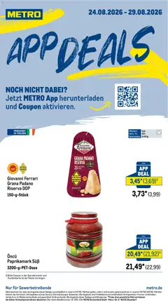 Metro App Deals ab 24.08.2026 gültig