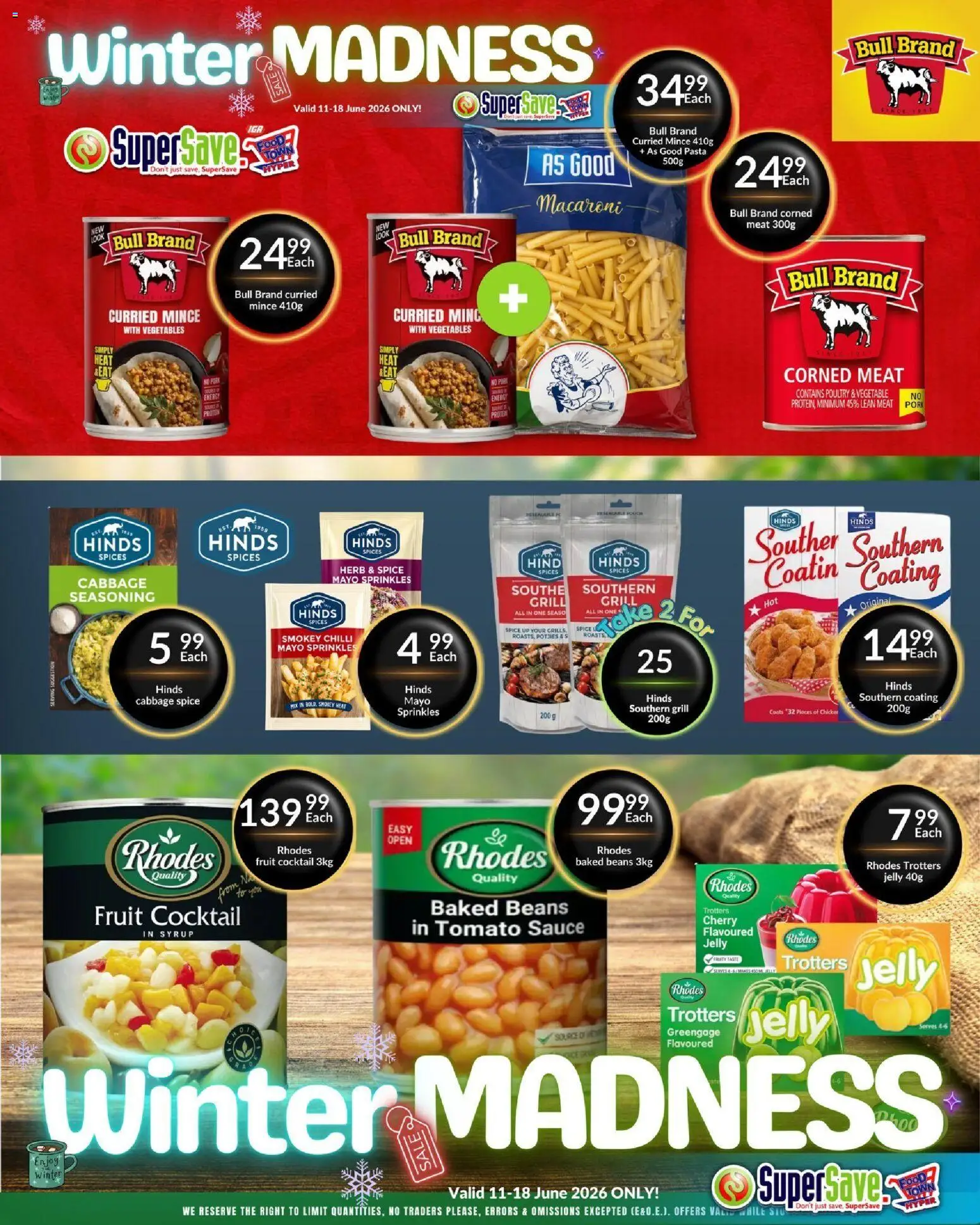 New Super Save catalogue – valid from 11.06.2026 | Page: 49 | Products: Pasta, Seasoning, Tomato sauce, Syrup