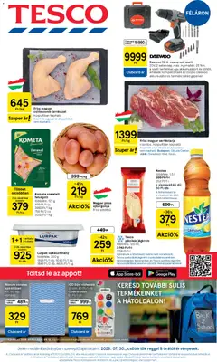Tesco aktuális akciós újság - amely érvényes a következő dátumtól: 2026.07.30.