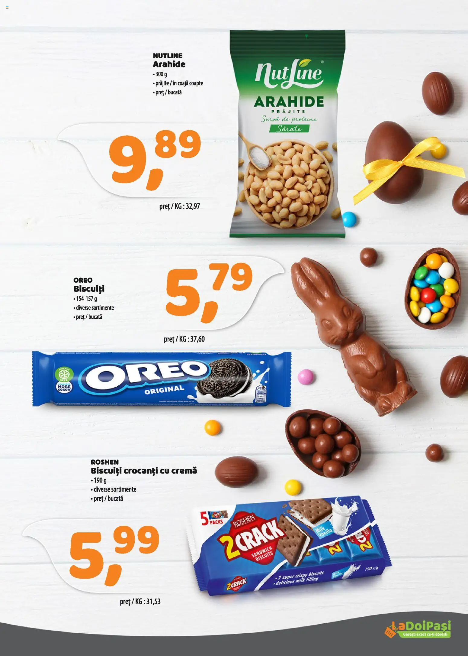 Noul catalog LaDoiPași – valabil de la 01.04.2026 | Pagină: 7 | Produse: Masaüstü kılıfı, Arahide, Cremă, Biscuiți