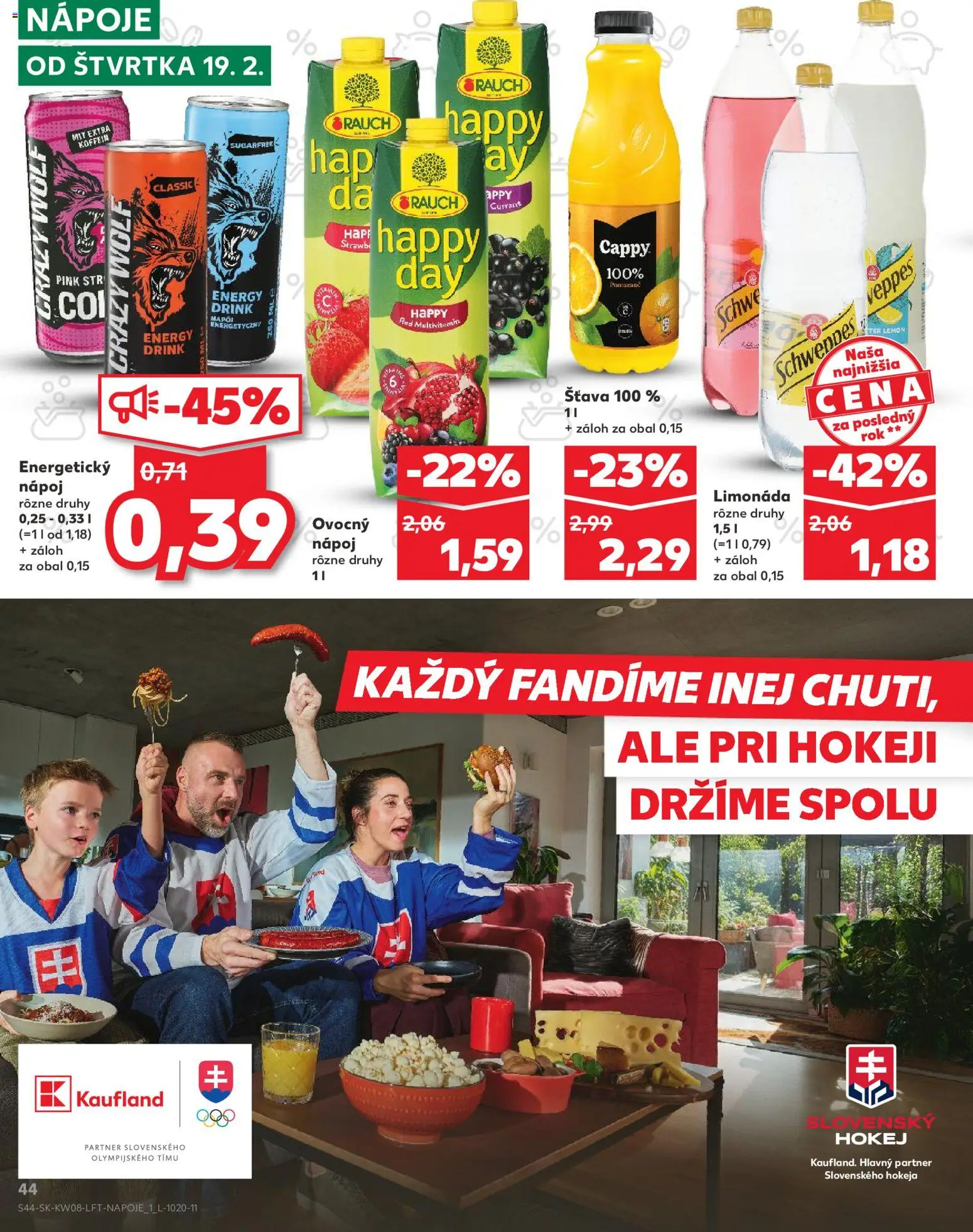 Kaufland SK akciós ujság - amely érvényes a következő dátumtól: 2026.02.19. | Oldal: 44 | Termékek: Multivitamin