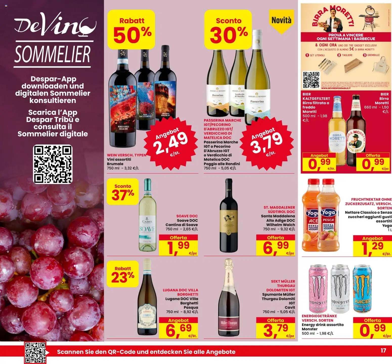 Volantino Eurospar del 01/10/2026 | Pagina: 17 | Prodotti: Birra, Mango, Spumante, Tagliere