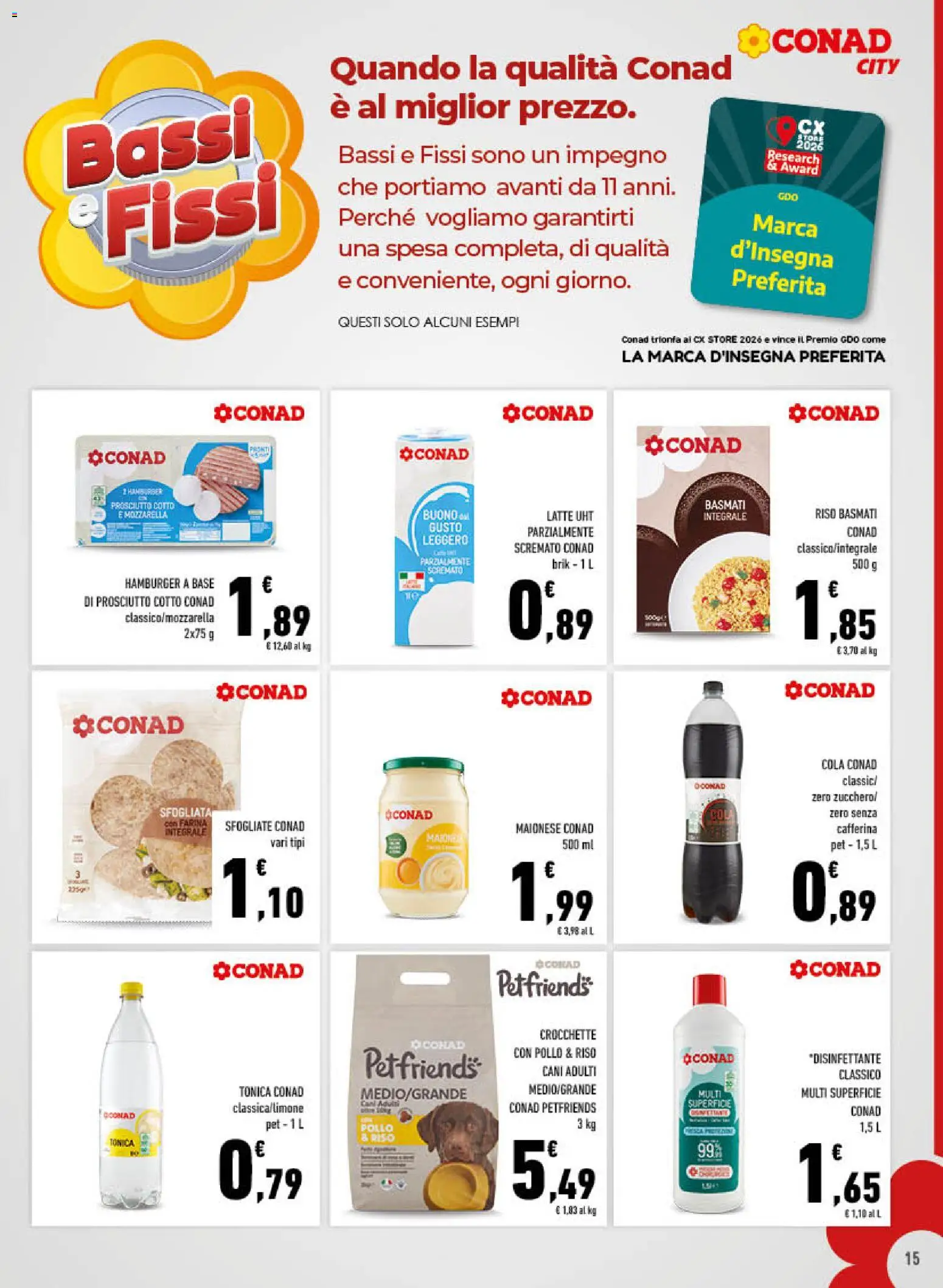 Volantino Conad del 20.05.2026 | Pagina: 15 | Prodotti: Pollo, Maionese, Crocchette, Hamburger