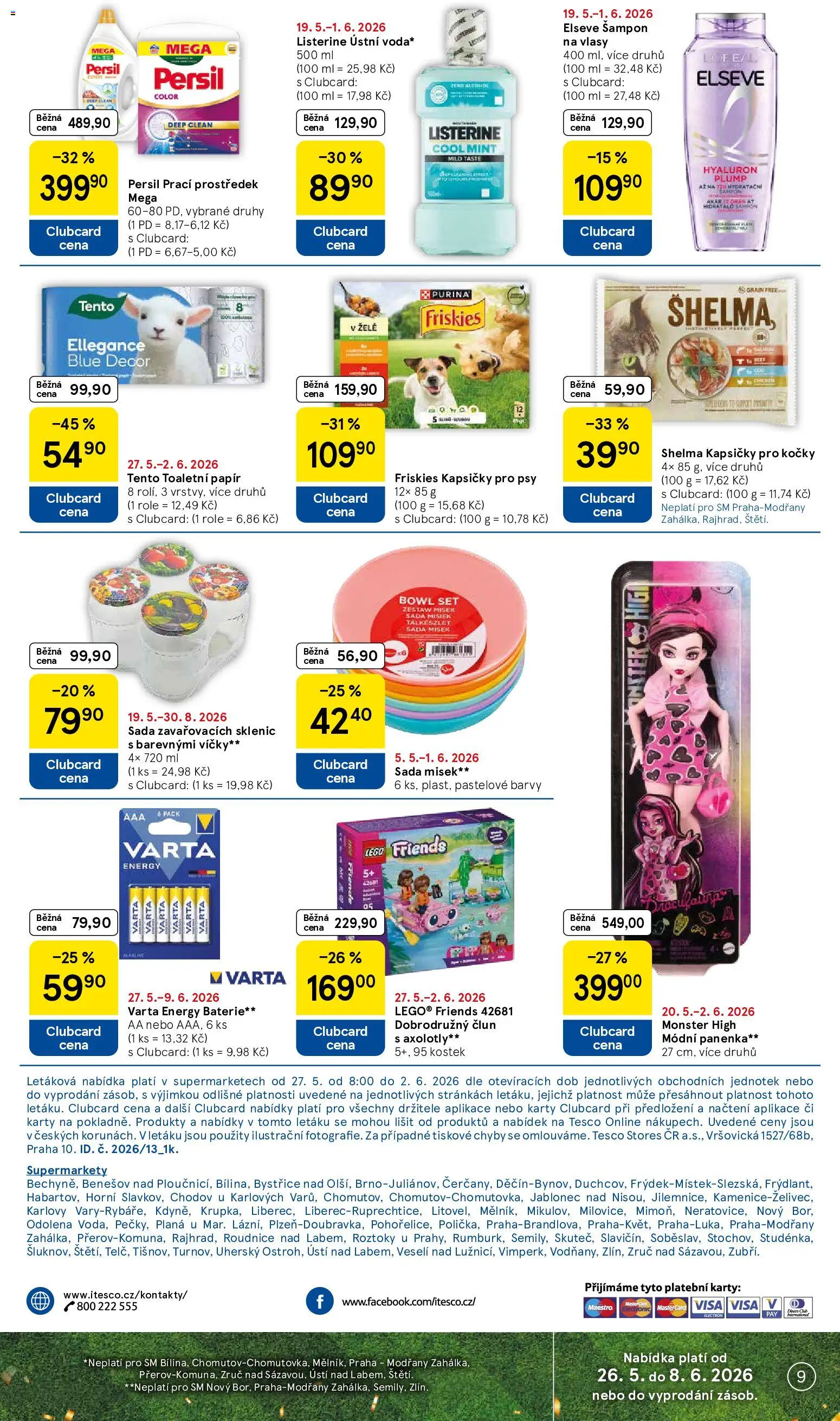 Tesco leták - Supermarket od 27.05.2026 | Strana: 9 | Produkty: Monster, LEGO, Purina, Persil