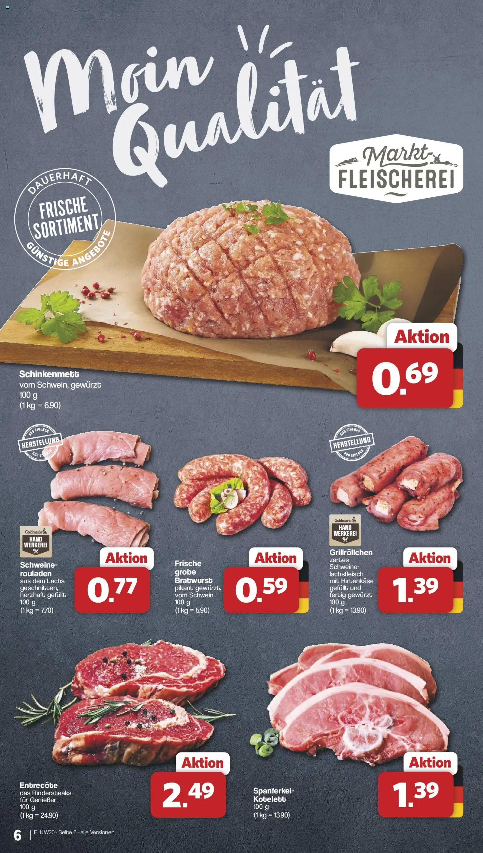 Famila Nordwest Prospekt 	 – gültig ab 11.05.2026 | Seite: 6 | Produkte: Bratwurst, Entrecote, Lachs