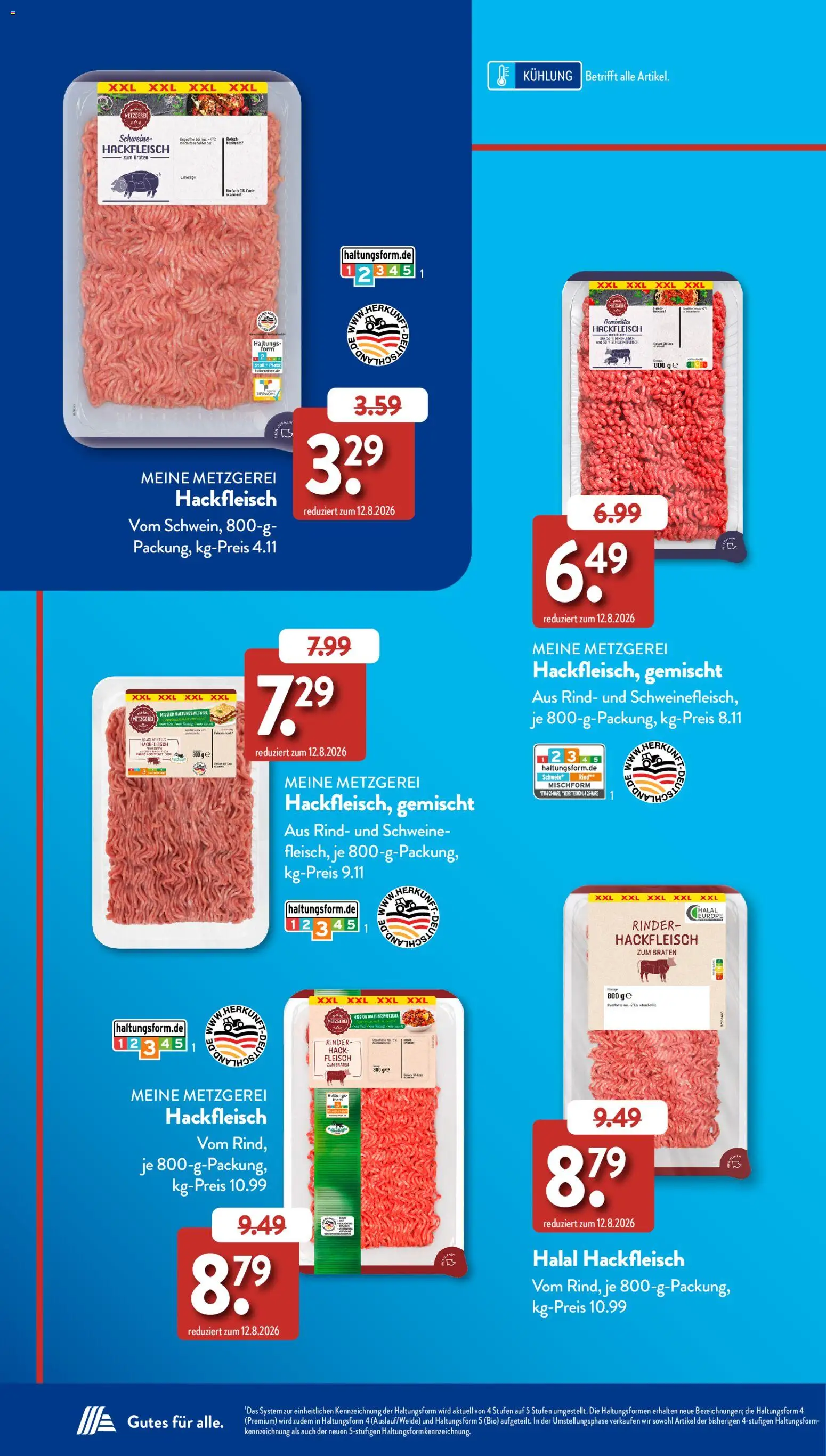 Aldi Süd Sonderprospekt – gültig ab 23.09.2026 | Seite: 10 | Produkte: Fleisch, Hackfleisch