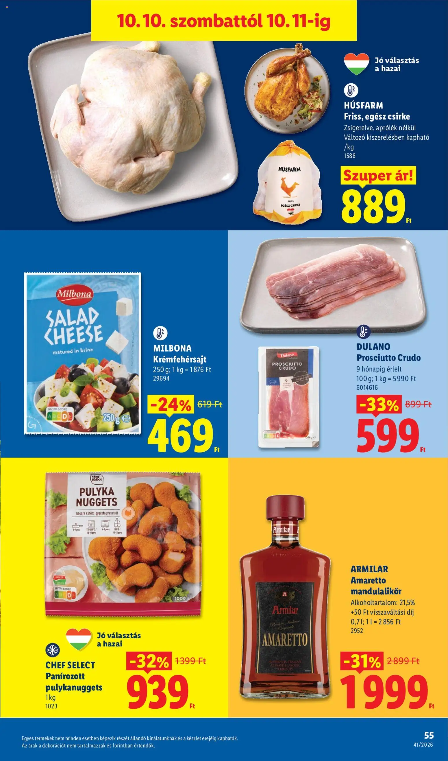 Lidl akciós ujság - amely érvényes a következő dátumtól: 2026.10.08. | Oldal: 55