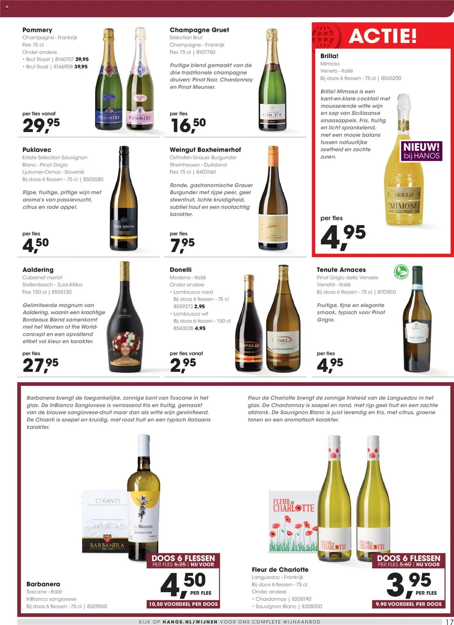 {H1} | Pagina: 17 | Producten: Witte wijn, Fles, Champagne, Fruit