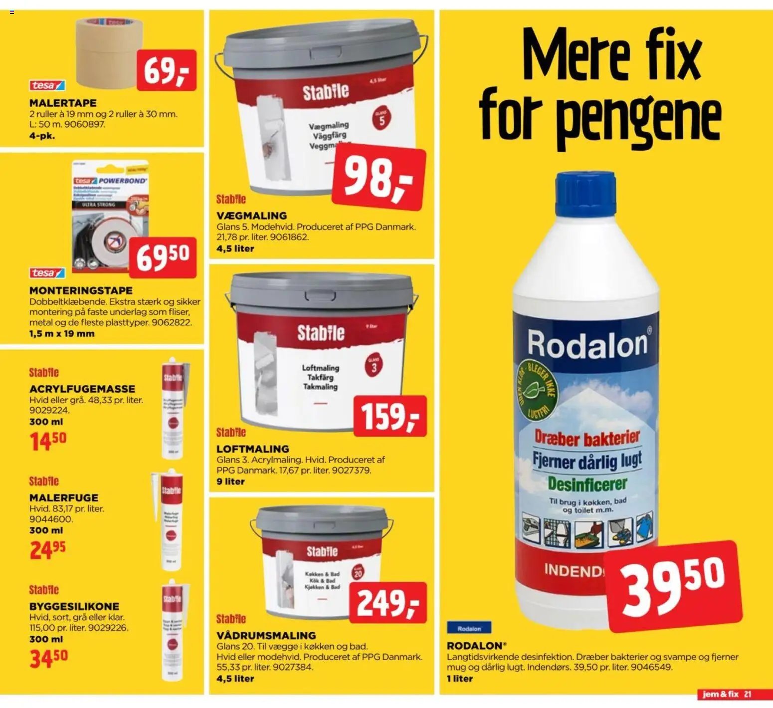 Jem & fix tilbudsavis – gyldig fra 20/09/2026 | Side: 21 | Produkter: Svampe, Toilet, Søm, Bad