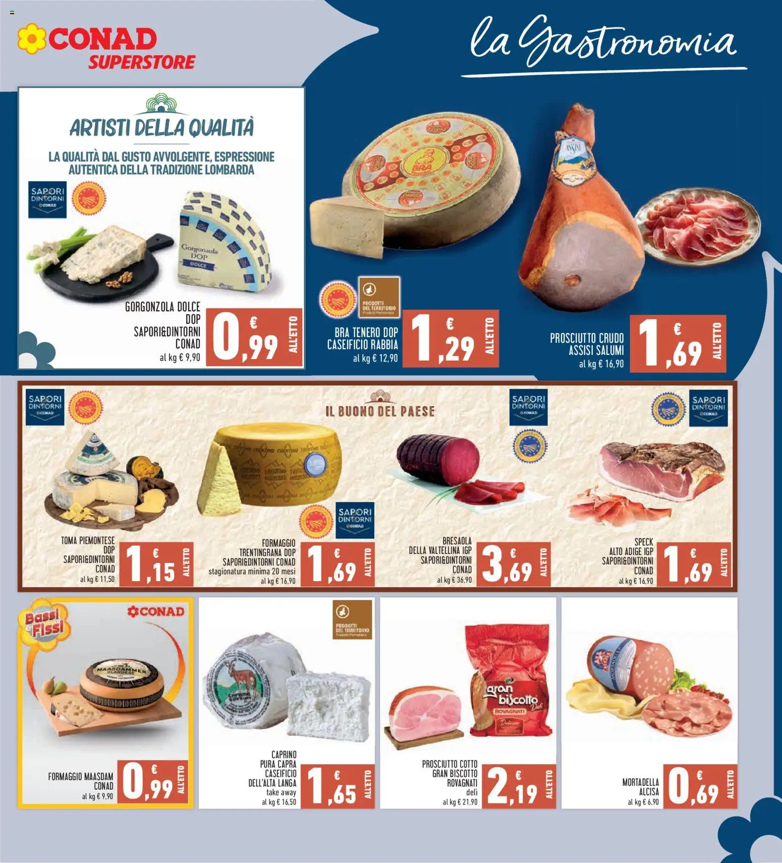 Volantino Conad del 24/09/2026 | Pagina: 7 | Prodotti: Speck, Prosciutto Cotto, Formaggio Maasdam, Prosciutto