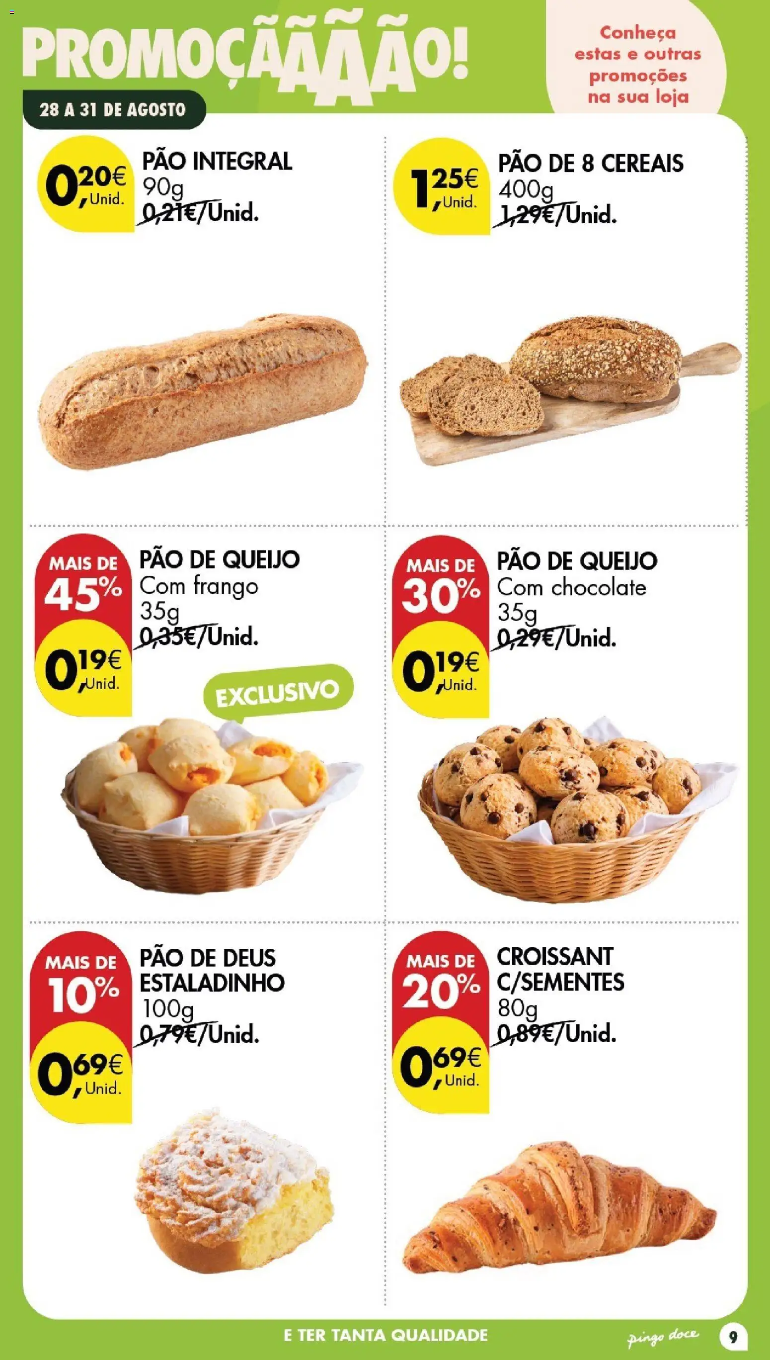 Pingo Doce Poupe este Fim de Semana │ válido de 28/08/2026 | Página: 9 | Produtos: Frango, Croissant, Queijo, Pão