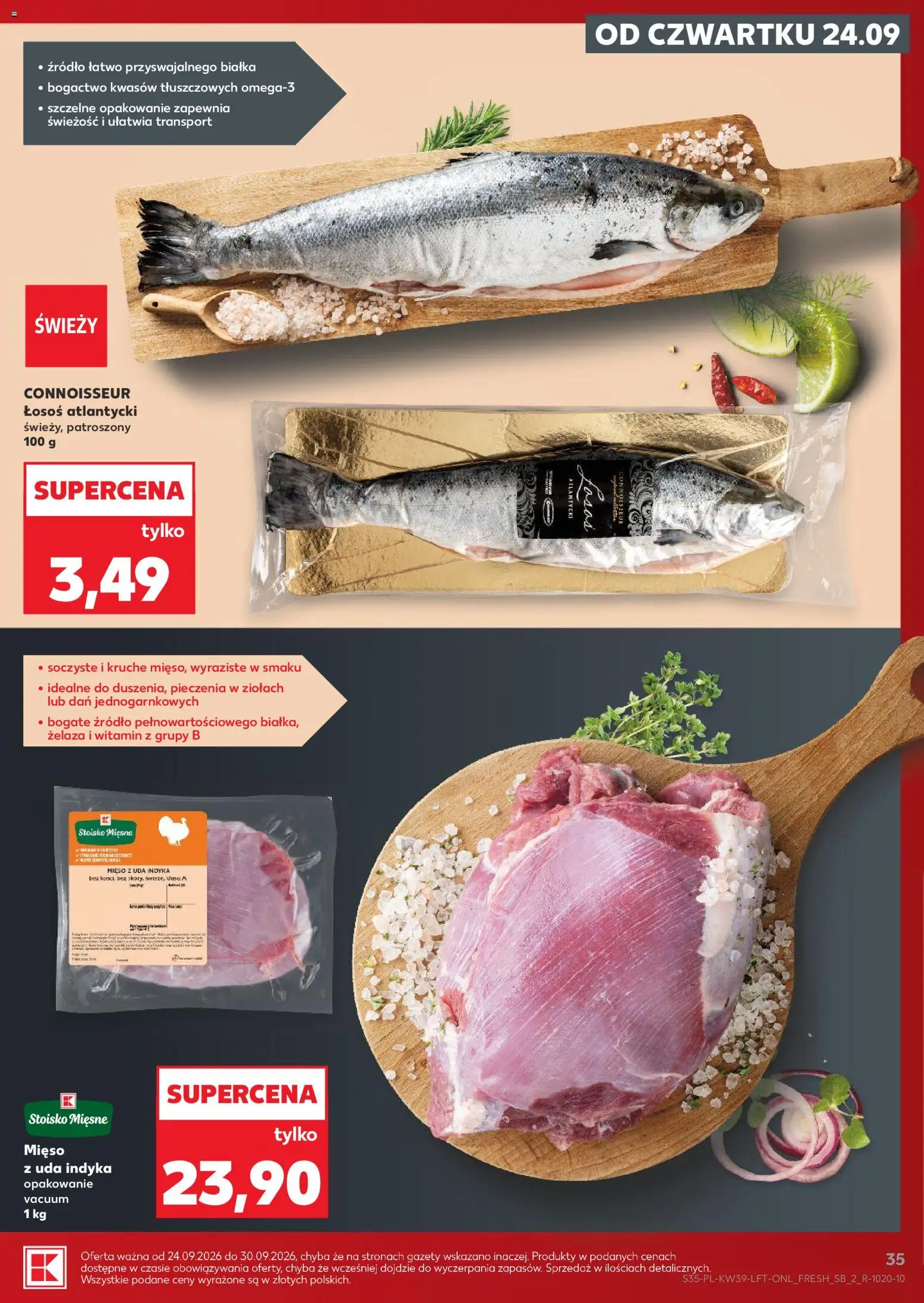 Kaufland Polsko leták od 24.09.2026 | Strana: 35 | Produkty: Losos