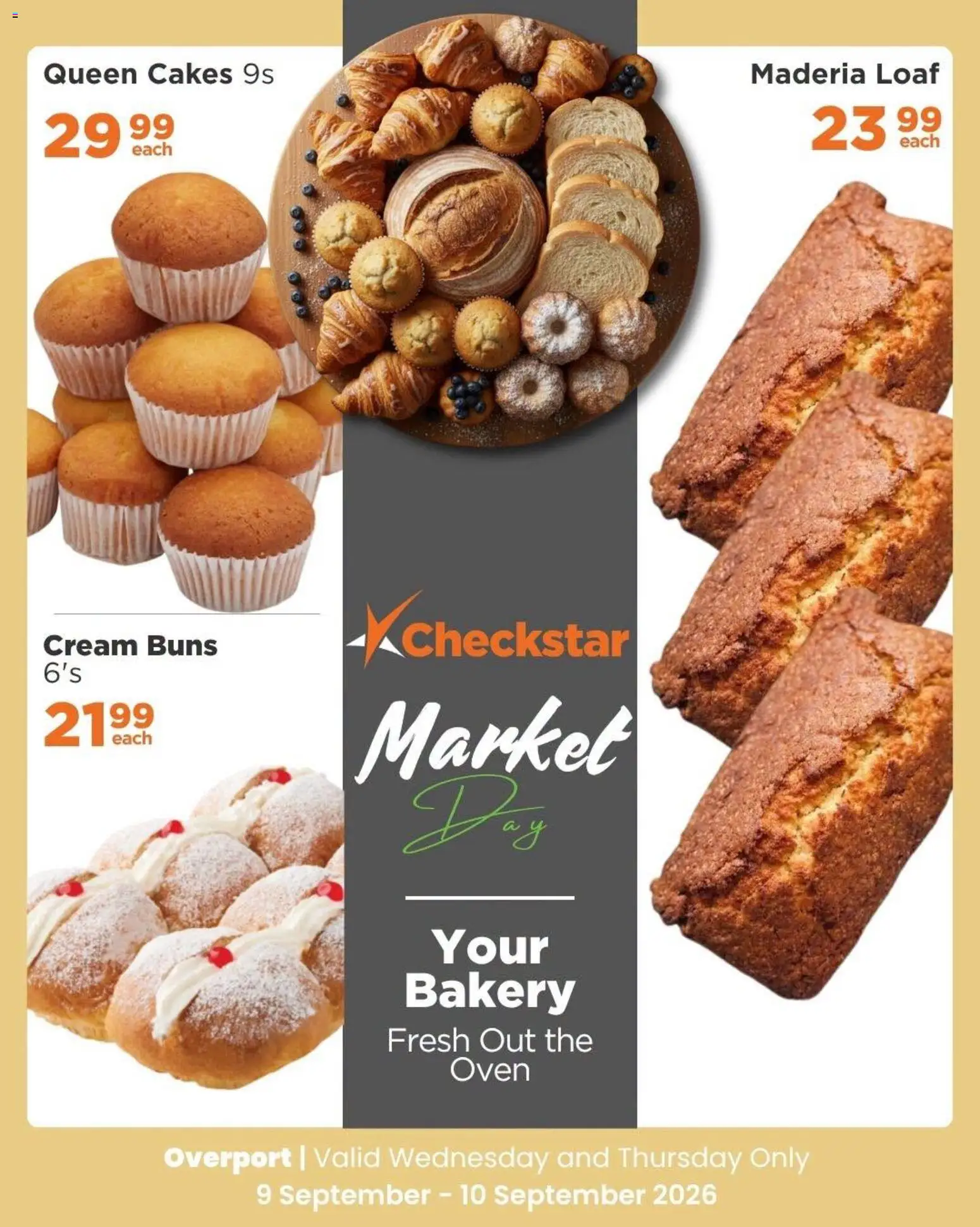 New Check Star catalogue – valid from 09/09/2026 | Page: 4 | Products: Oven, Bakery, Buns, Cream