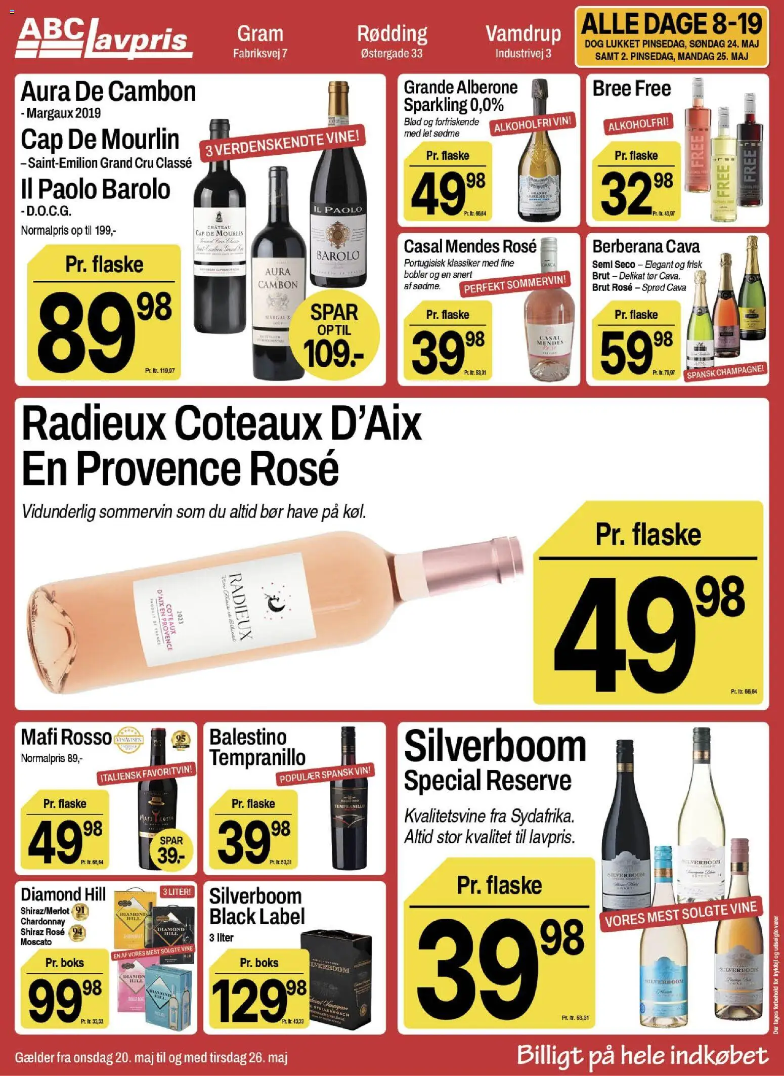 Abc Lavpris tilbudsavis – gyldig fra 20.05.2026 | Side: 3 | Produkter: Boks, Vin, Søm
