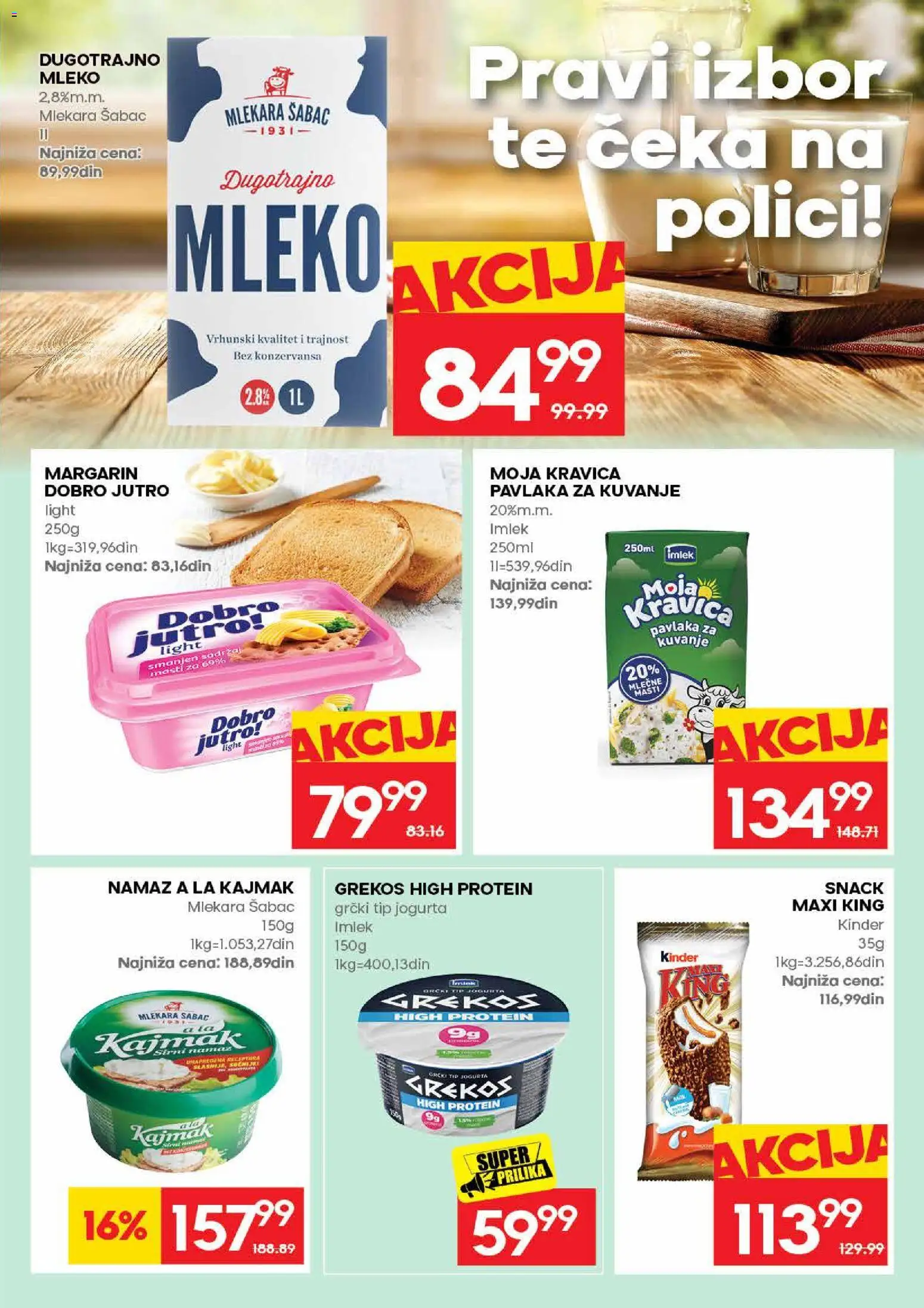 Roda katalog - važi od 11.06.2026 | Strana: 11 | Proizvode: Dugotrajno mleko, Moja kravica, Margarin, Pavlaka