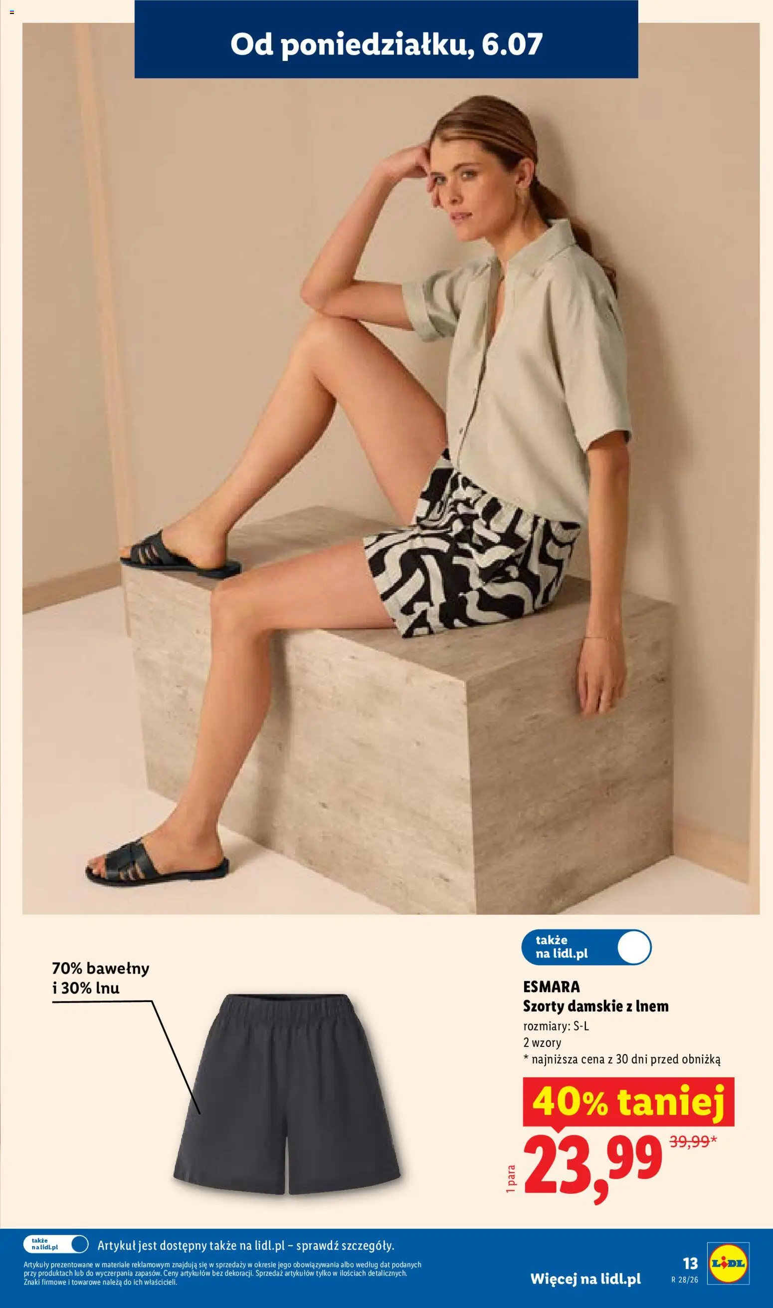 Lidl Katalog od 06.07.2026 | Strona: 15 | Produkty: Szorty