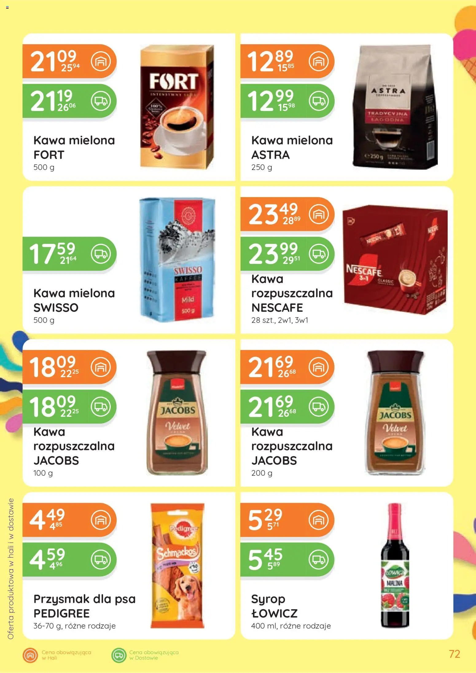 Eurocash gazetka od 25.06.2026 | Strona: 72 | Produkty: Syrop, Nescafe, Pedigree, Kawa