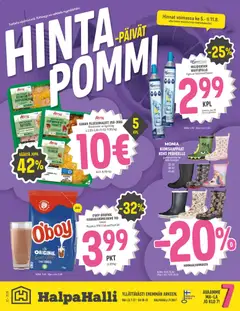 Halpa Halli-mainoslehti voimassa 05/08/2026 alkaen