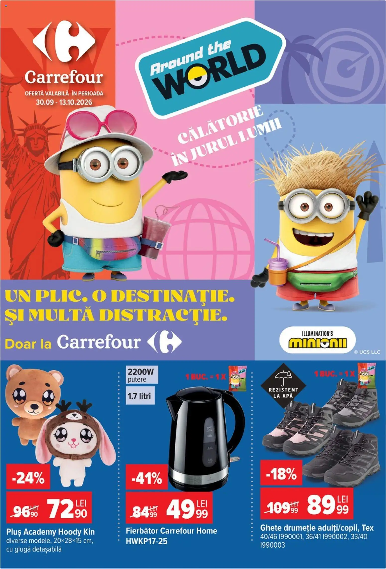 Noul catalog Carrefour – valabil de la 30.09.2026 | Pagină: 1 | Produse: Apă, Ghete, Plus, Tex