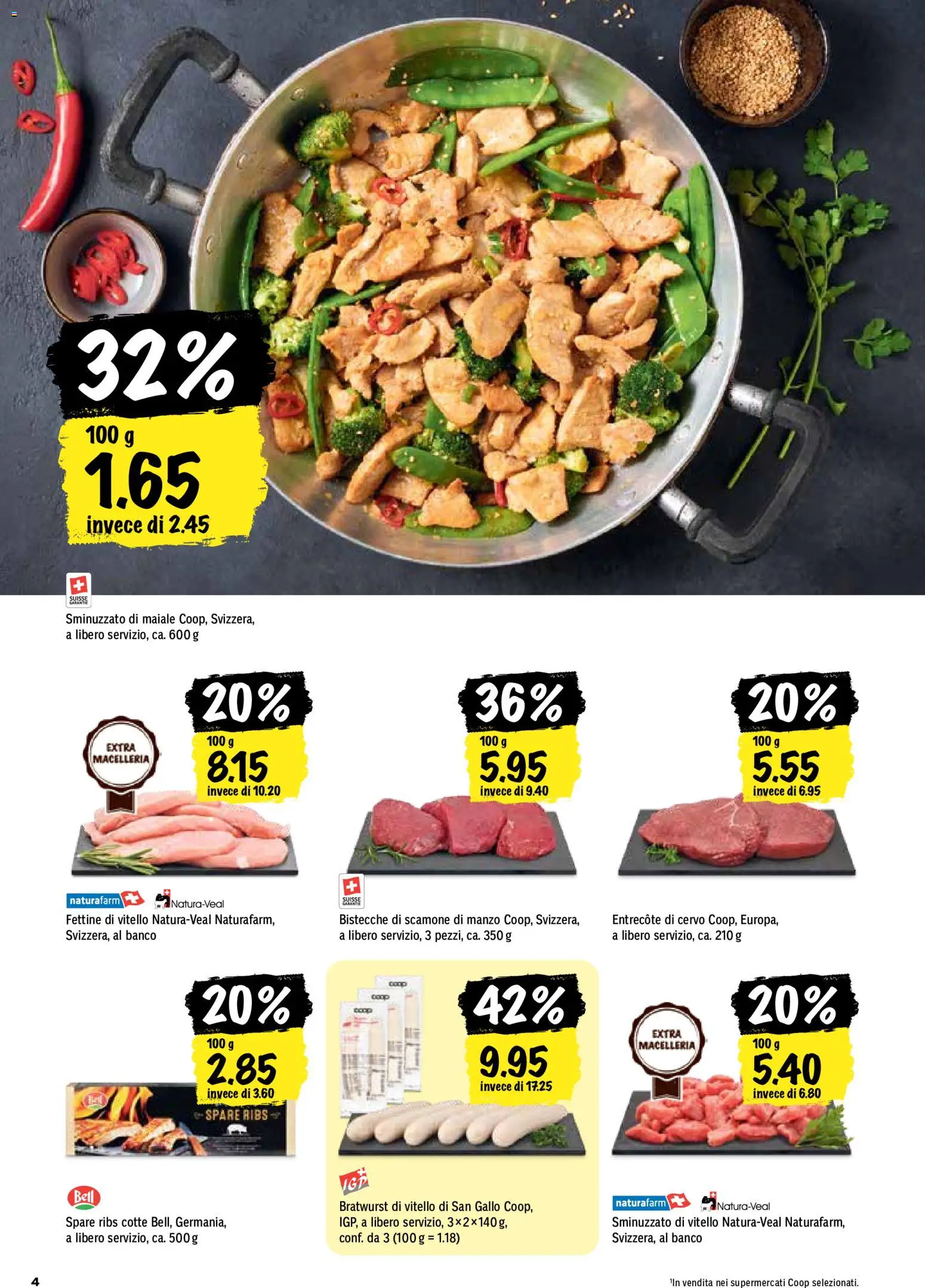 Coop aktionen IT – gültig ab 29.10.2026 | Seite: 4 | Produkte: Spare Ribs