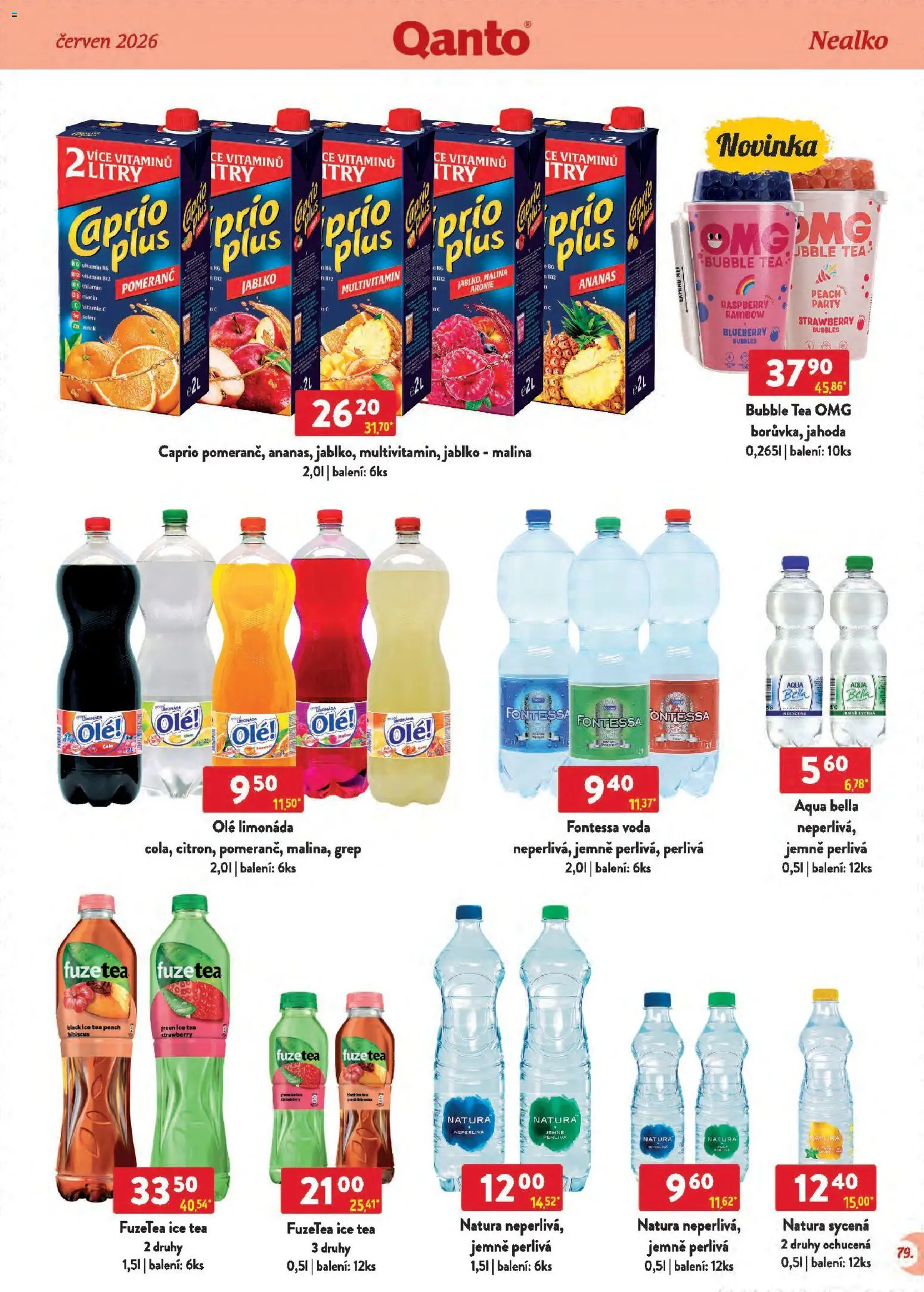 Astur & Qanto leták - Velkoobchod 06/2026 od 01.06.2026 | Strana: 79 | Produkty: Limonáda, Ananas, Grep, Ice tea