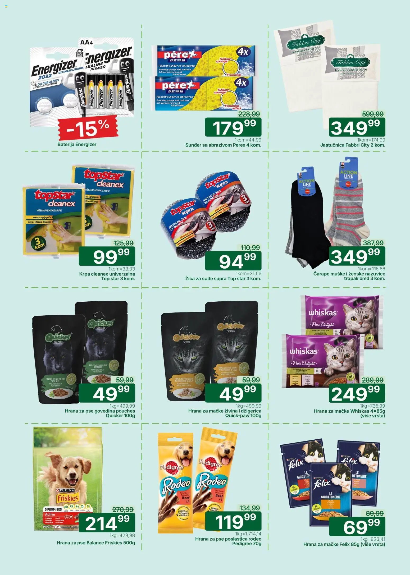 Univerexport katalog - važi od 13.04.2026 | Strana: 31 | Proizvode: Govedina, Pedigree, Čarape, Whiskas