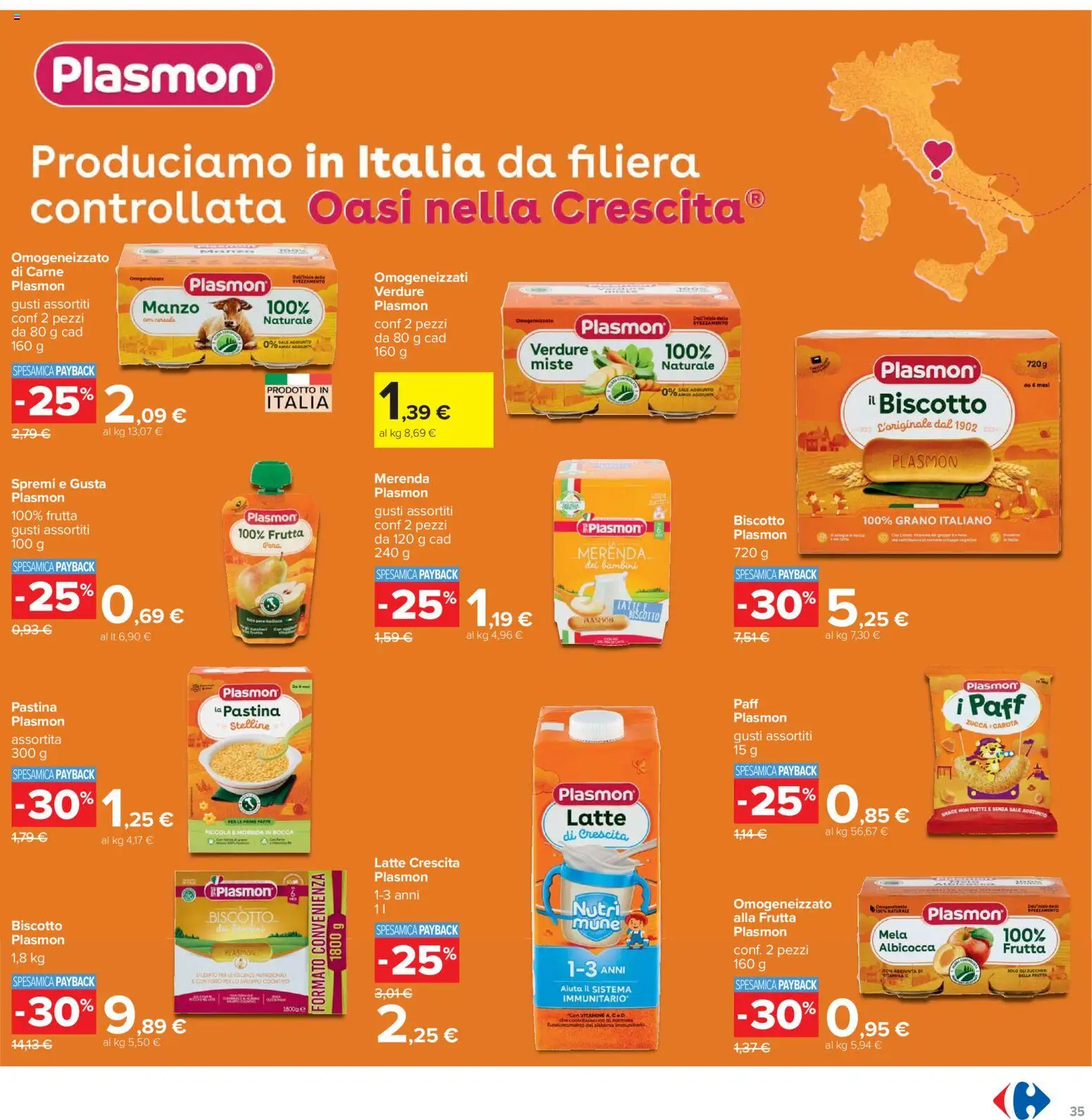 Volantino Carrefour del 07.04.2026 | Pagina: 35 | Prodotti: Verdure, Frutta, Sale, Latte