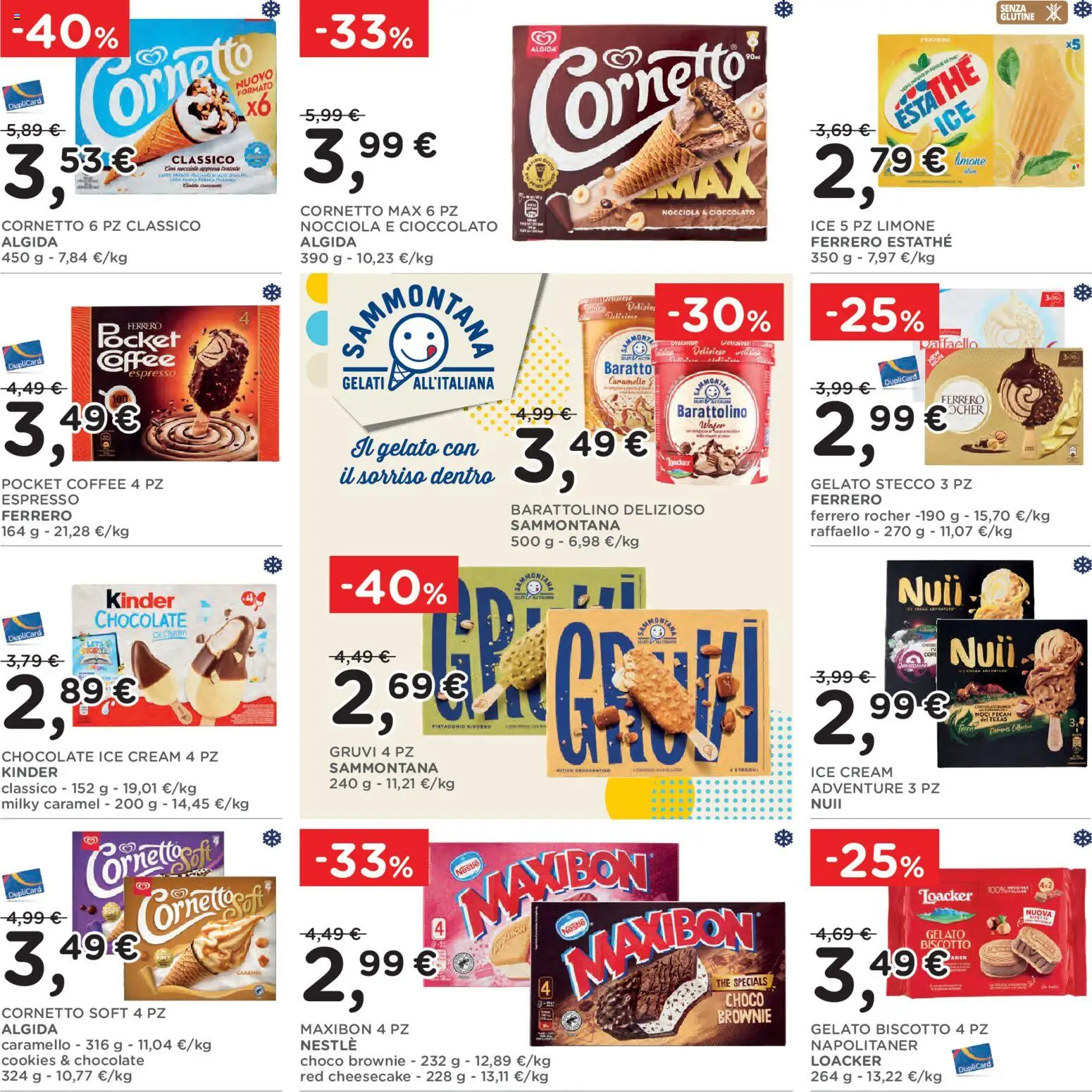 Volantino Poli del 01/07/2026 | Pagina: 23 | Prodotti: Cornetto, Caramelle, Limone, Nocciole