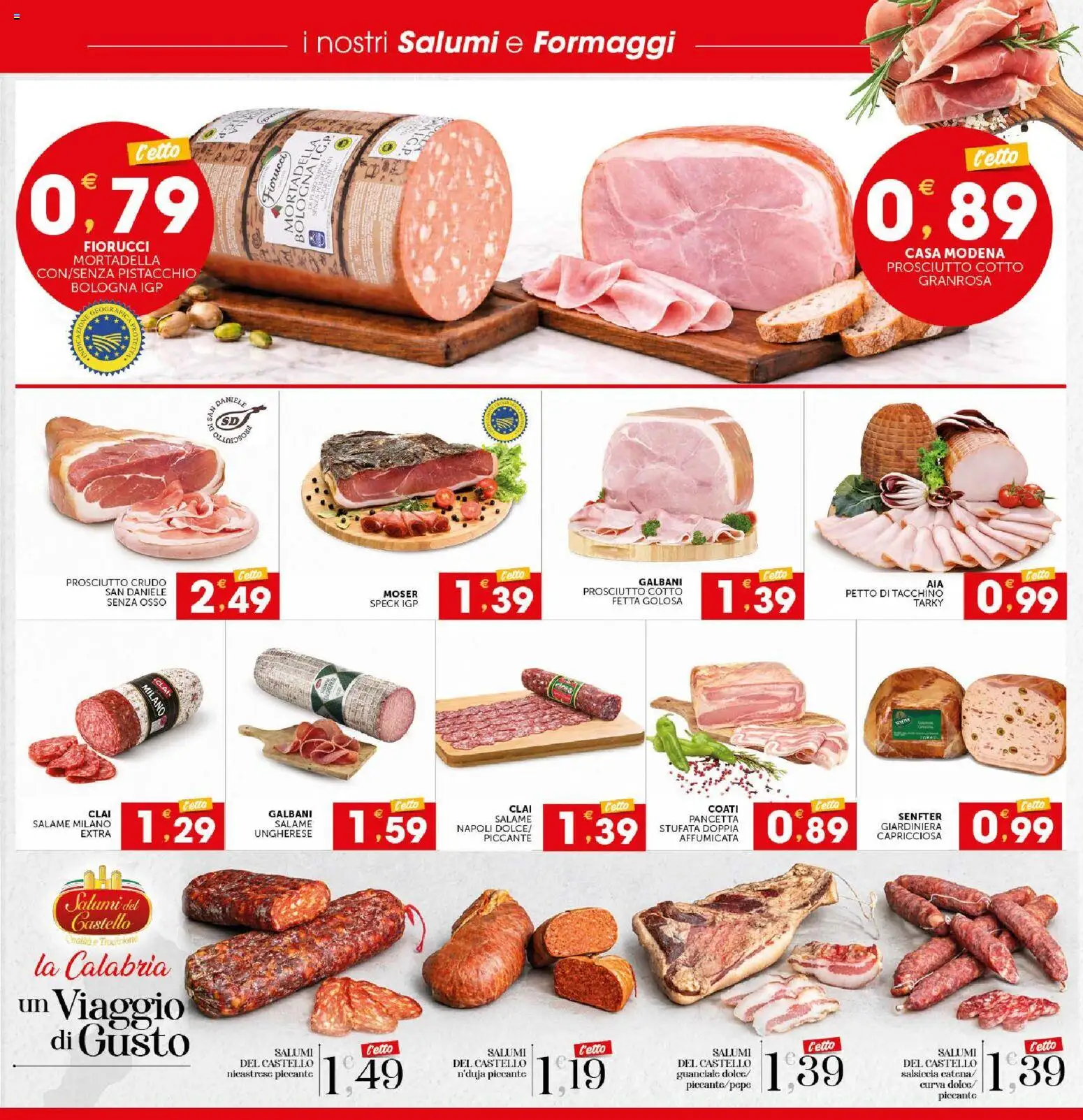 Volantino SISA del 29/10/2026 | Pagina: 5 | Prodotti: Salame, Prosciutto, Petto di tacchino, Letto
