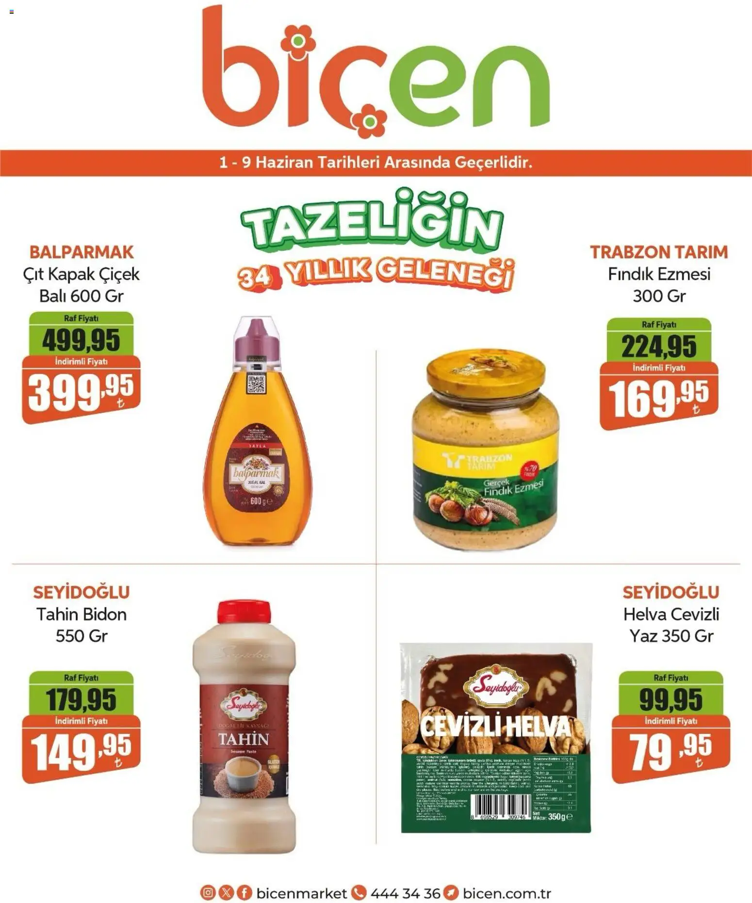 Biçen Market Katalog - 01.06.2026 tarihinden itibaren geçerlidir | Sayfa: 1 | Ürünler: Raf, Fındık