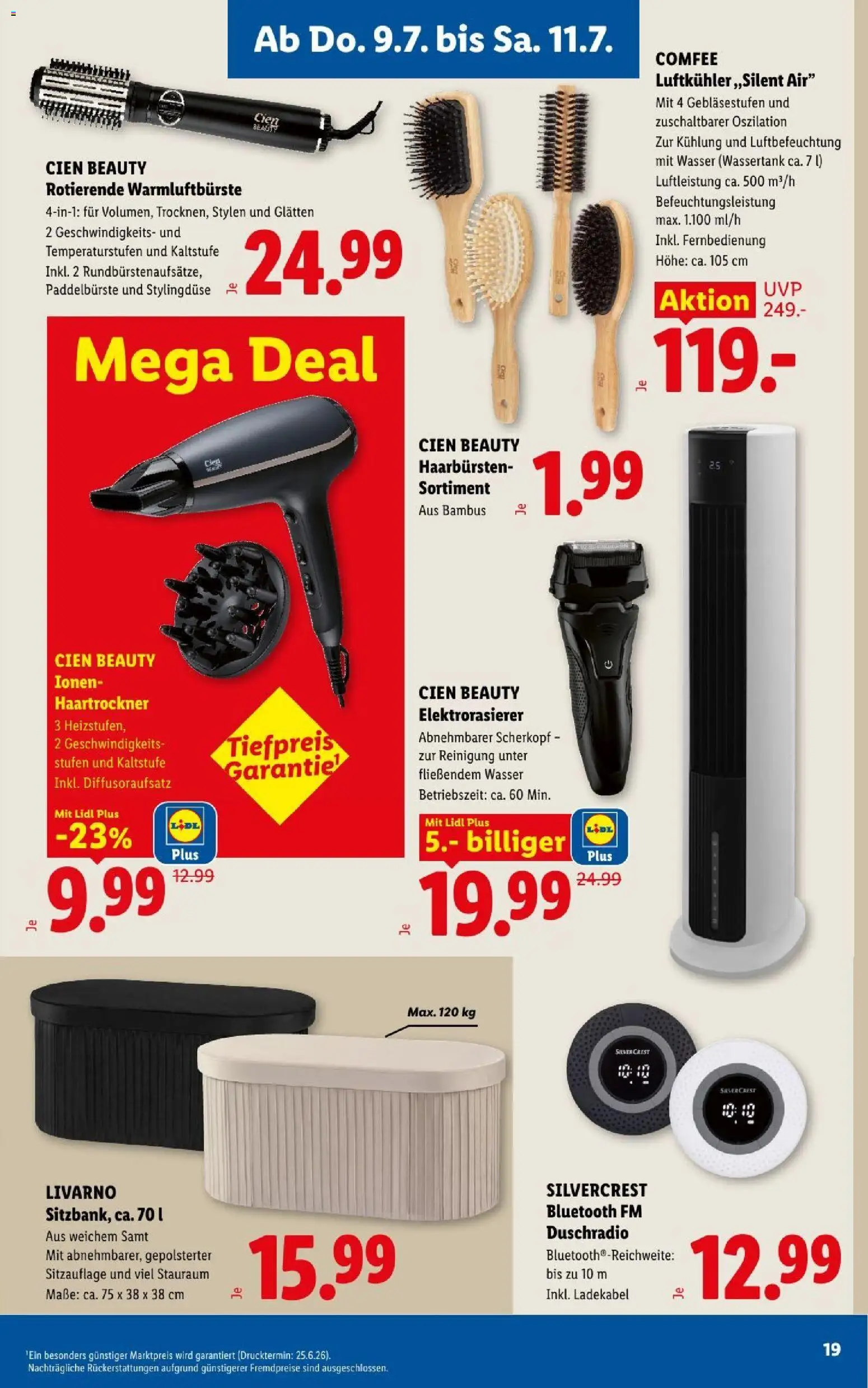 Lidl - Flugblatt gültig ab 09.07.2026 | Seite: 23 | Produkte: Wasser, Haartrockner