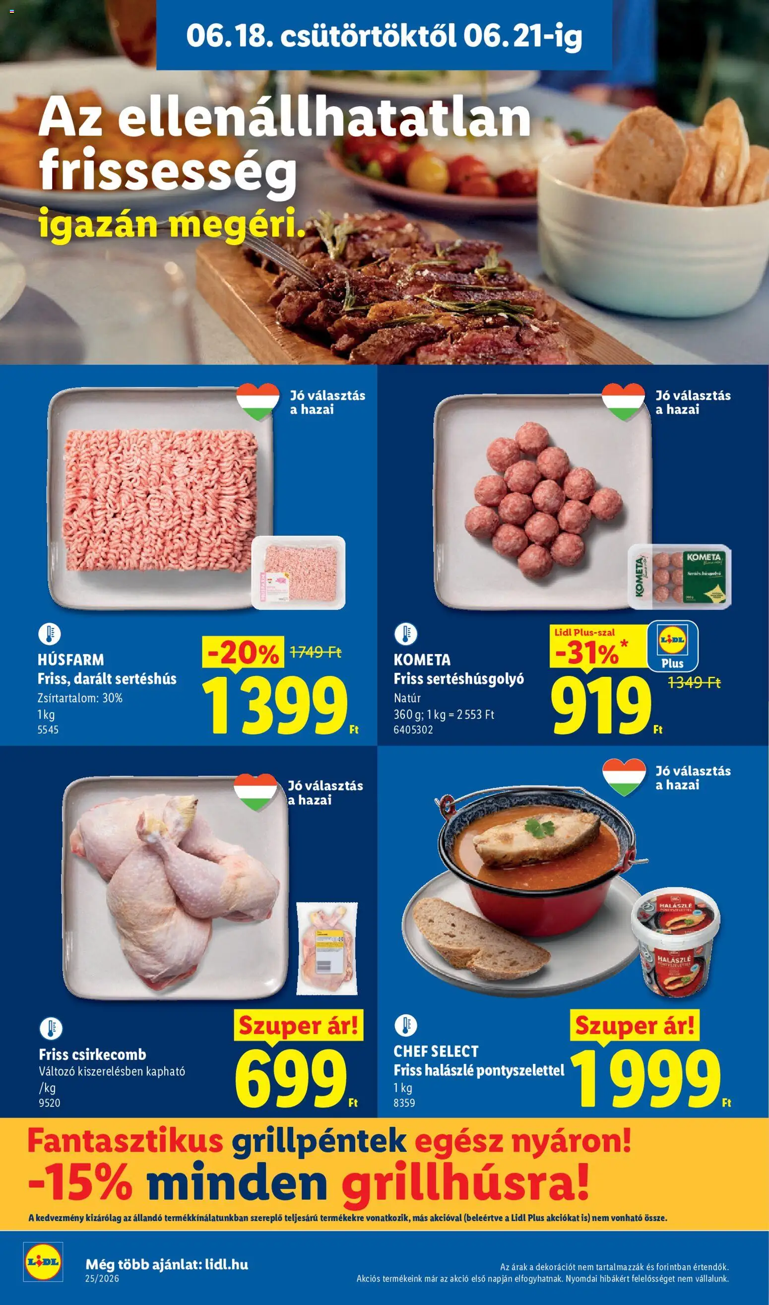 Lidl akciós ujság - amely érvényes a következő dátumtól: 18.06.2026 | Oldal: 4