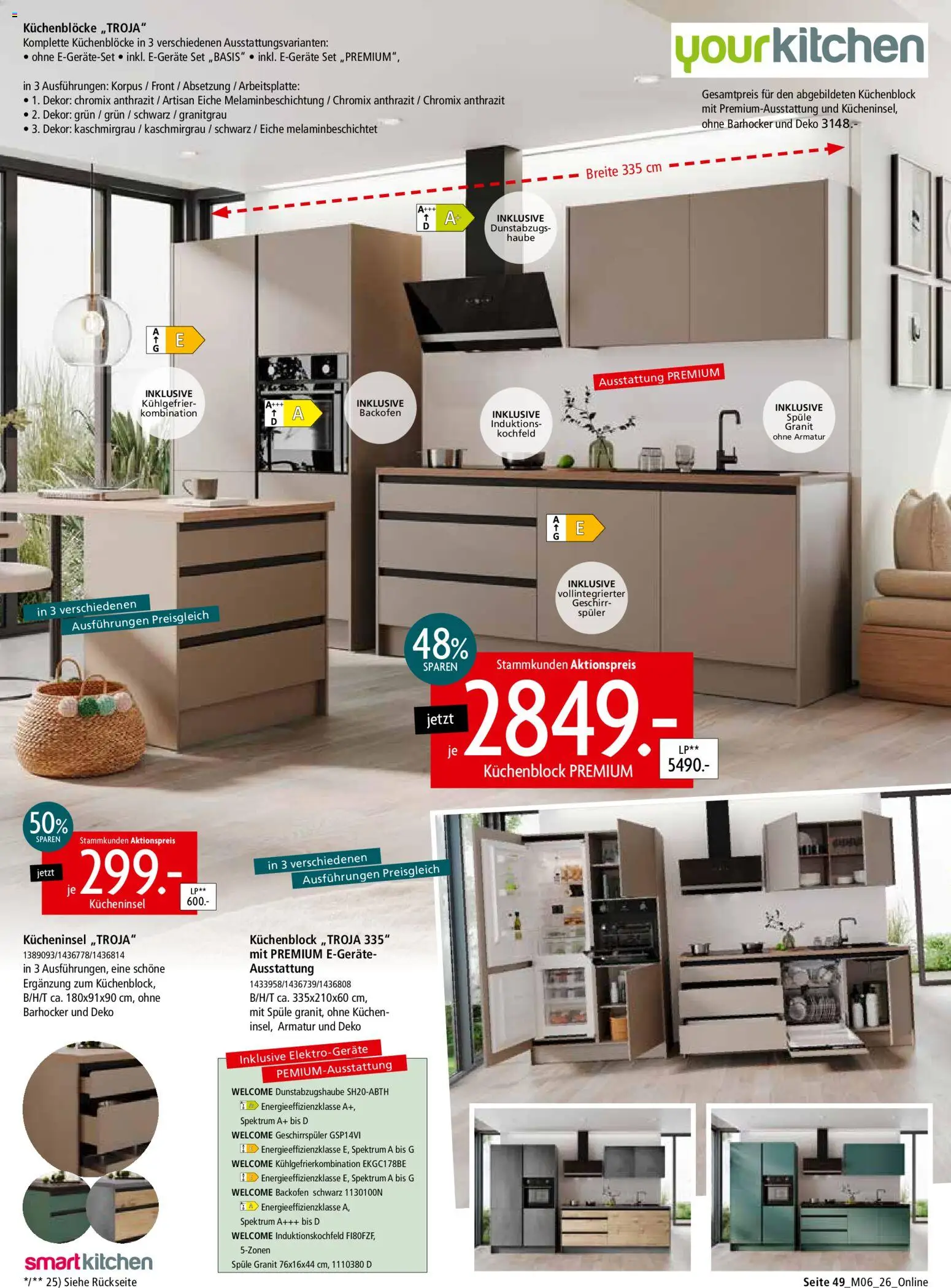 Zurbrüggen Z2-unschlagbar günstig – gültig ab 01.05.2026 | Seite: 49 | Produkte: Barhocker, Backofen, Kühlgefrierkombination, Kuchen