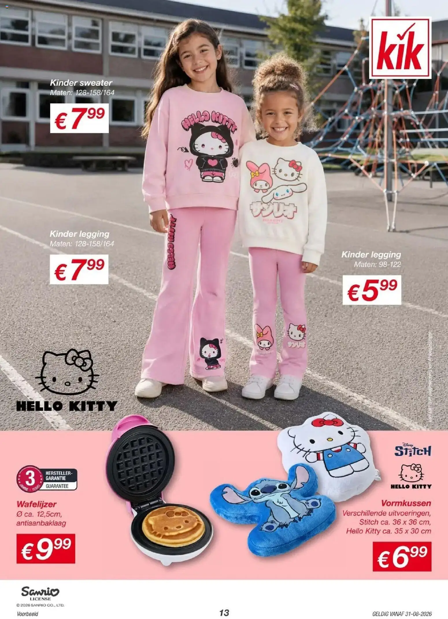 KiK folder vanaf 28-08-2026 || NIEUWE | Pagina: 13 | Producten: Legging, Kinder, Sweater