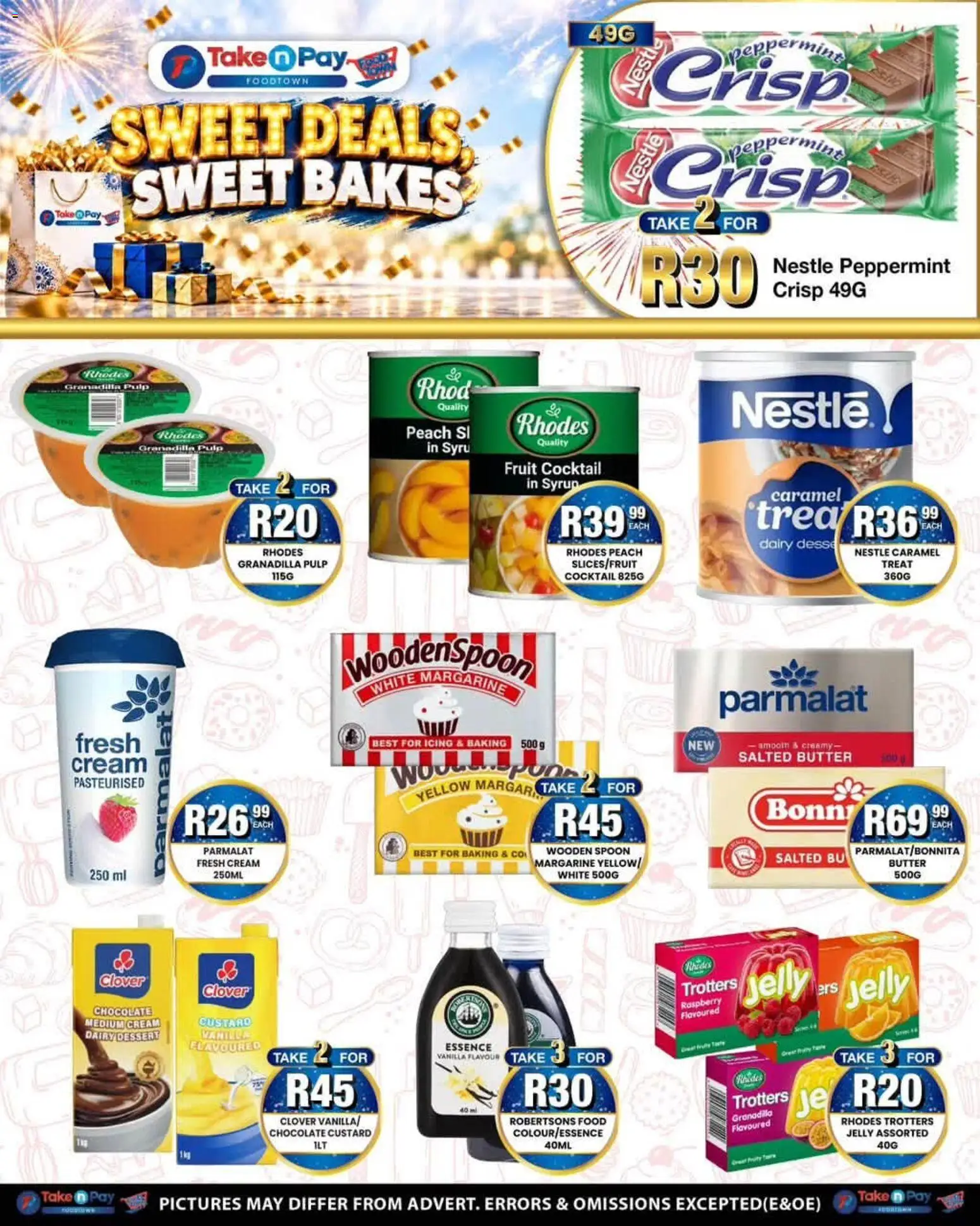 New Take n Pay catalogue – valid from 26/10/2026 | Page: 4 | Products: Vanilla, Margarine, Syrup, Peach