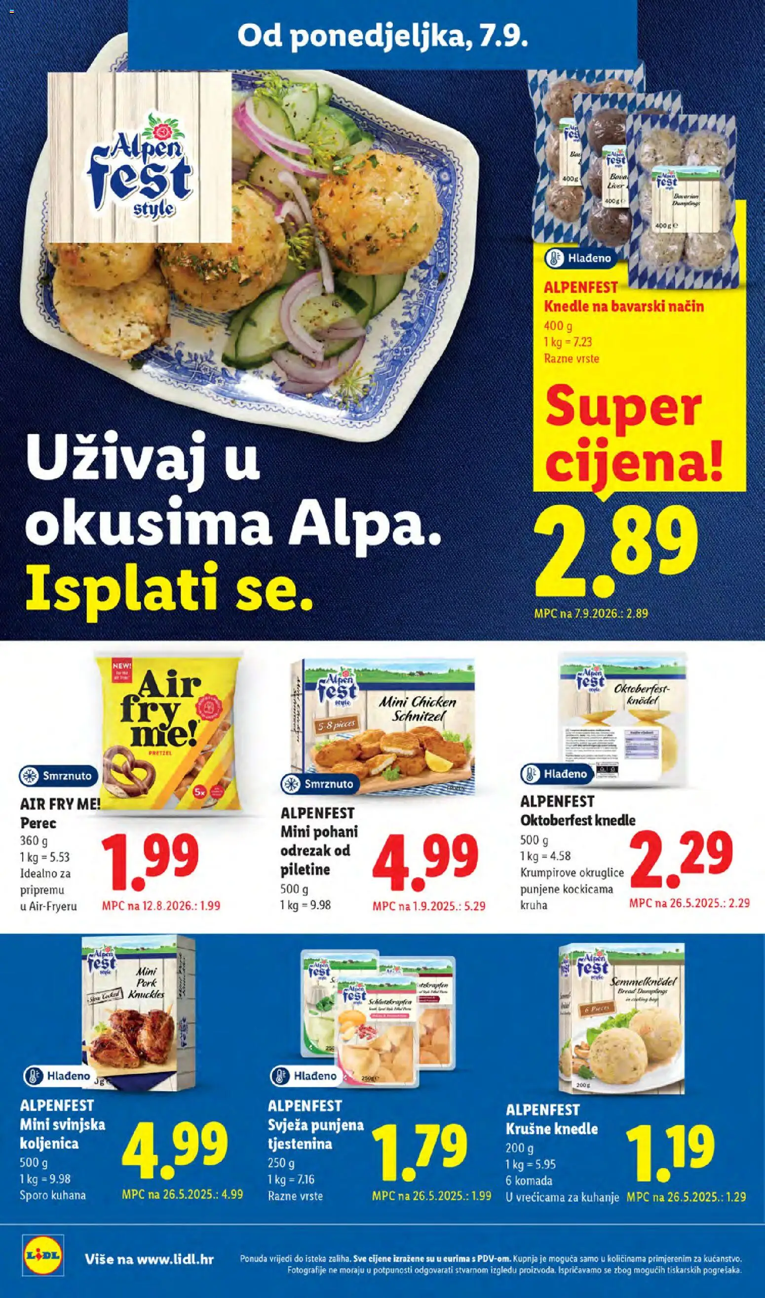 Lidl katalog | vrijedi od 07.09.2026 | Stranica: 20 | Proizvodi: Okruglice, Odrezak, Tjestenina, Pasta