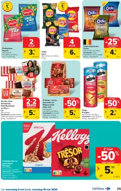 Carrefour folder week 19 - Voorbeeld van een folder van Carrefour, geldig van 06.05.2026 | Pagina: 25 | Producten: Chips, Ketchup, Koekjes, Melk