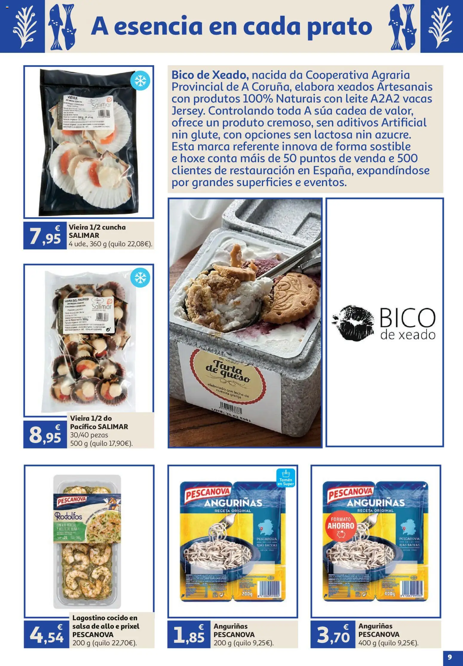 Alcampo Vive Galicia │ válido desde el 23/07/2026 | Página: 9 | Productos: Leche, Queso, Aceite, Aceite de oliva