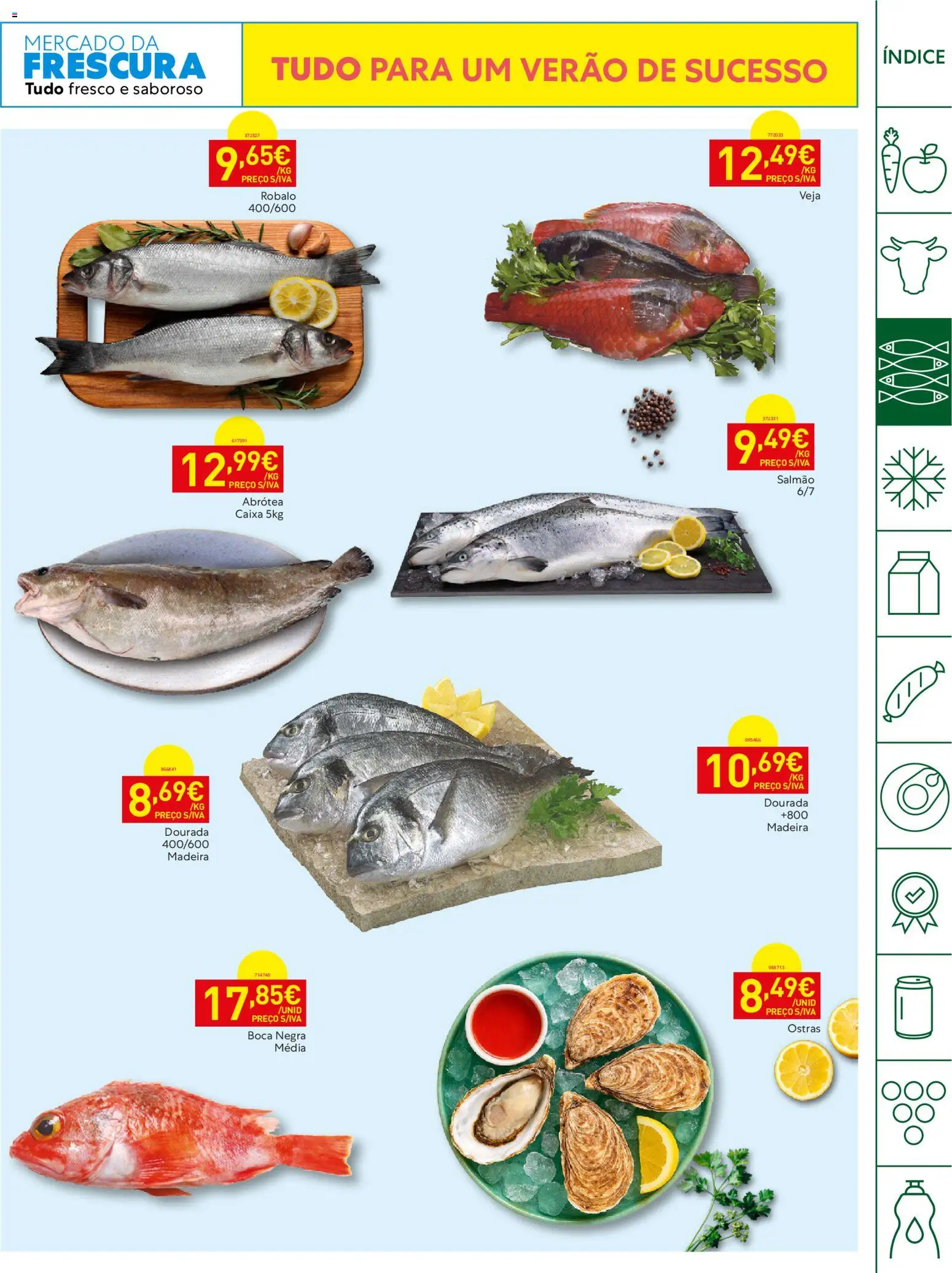 Recheio Horeca Madeira │ válido de 23/06/2026 | Página: 7 | Produtos: Dourada, Ostras, Salmão, Caixa