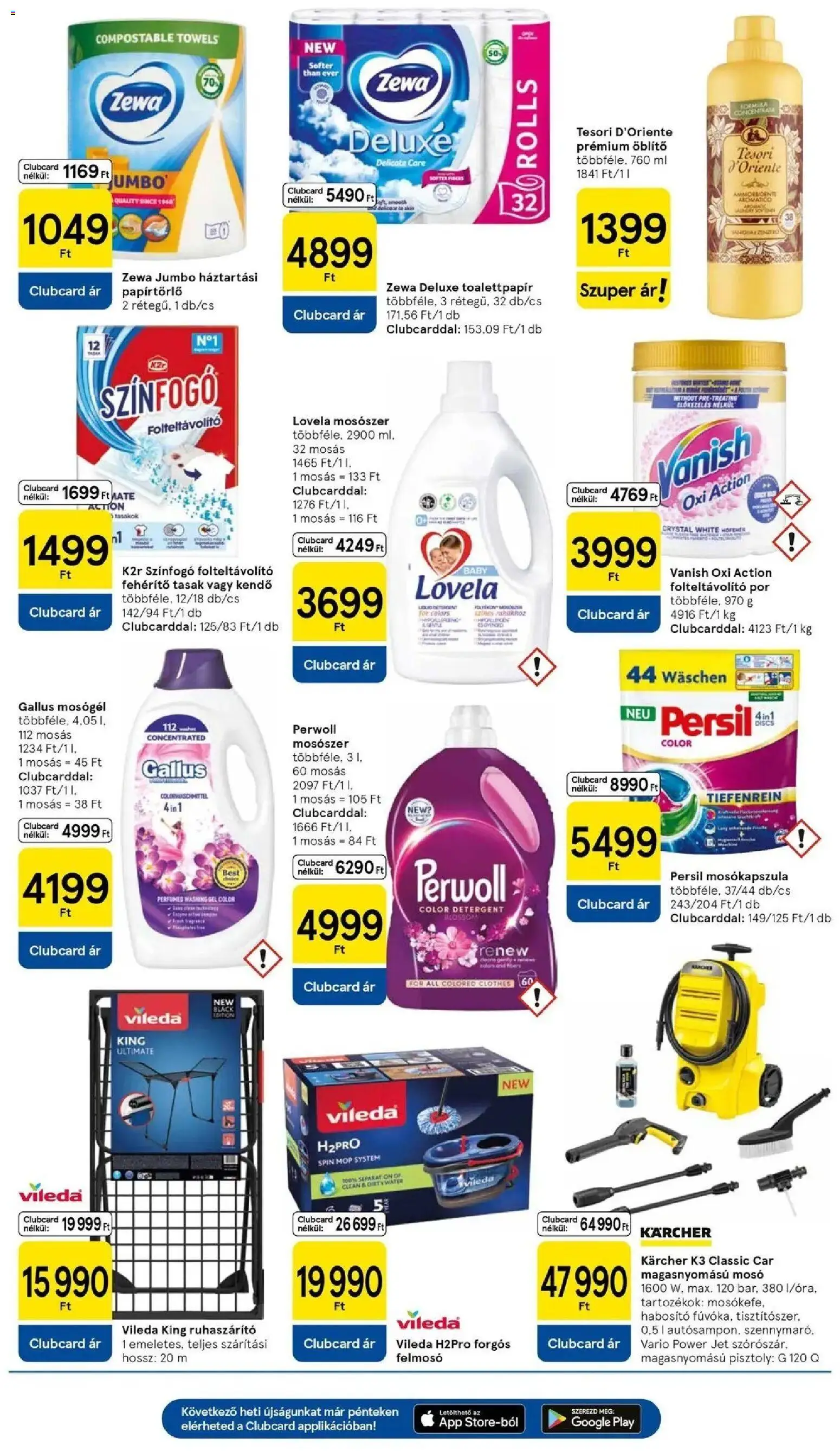 Tesco akciós ujság - amely érvényes a következő dátumtól: 2026.09.10. | Oldal: 11 | Termékek: Mop, Zewa, Gél, Vileda