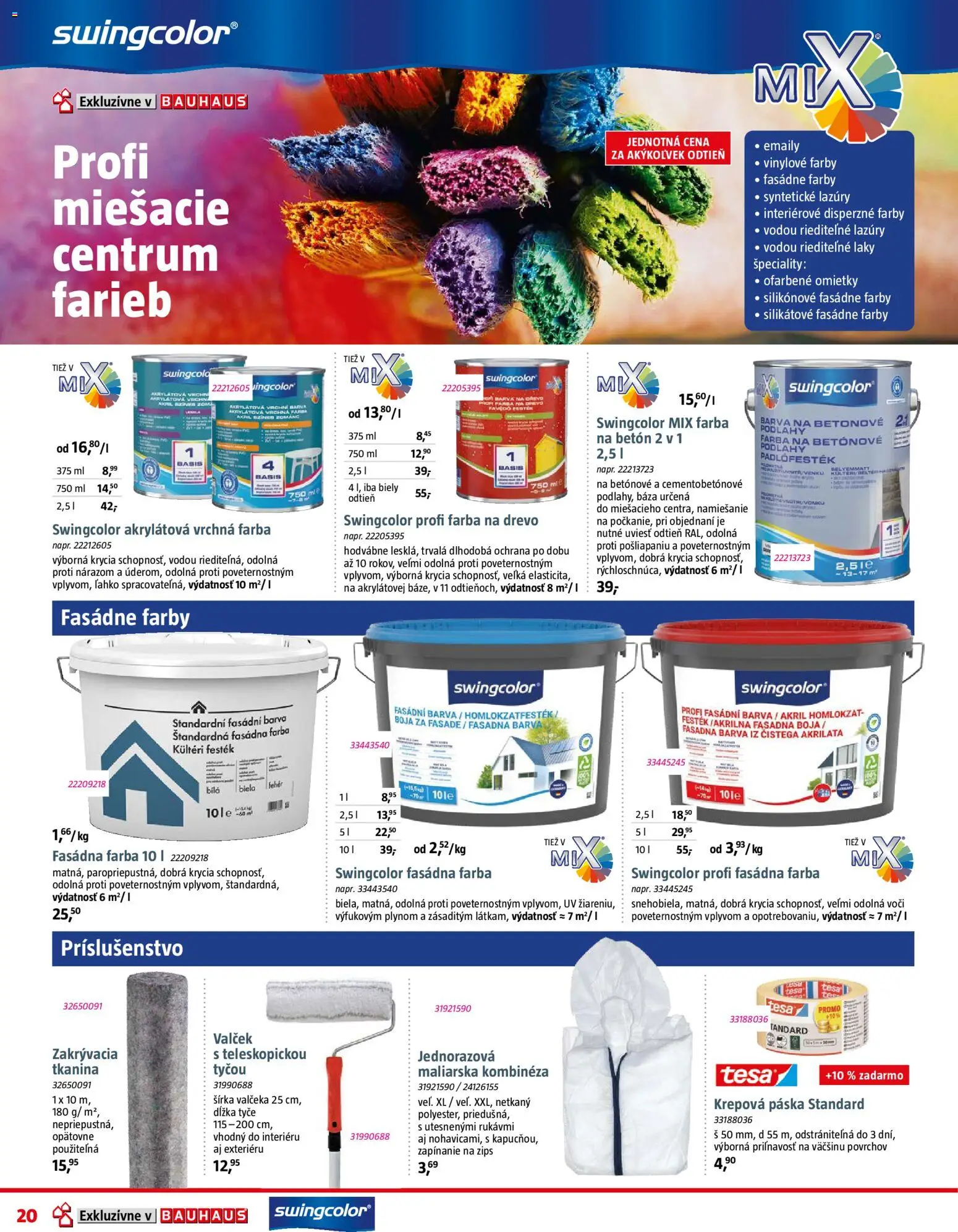 Nové Bauhaus akcie – leták je platný od 07.09.2026 | Strana: 20 | Produkty: Špeciality
