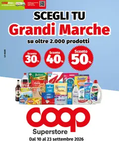 Anteprima del volantino COOP volantino Superstore Grandi Marche valido a partire dal 10/09/2026