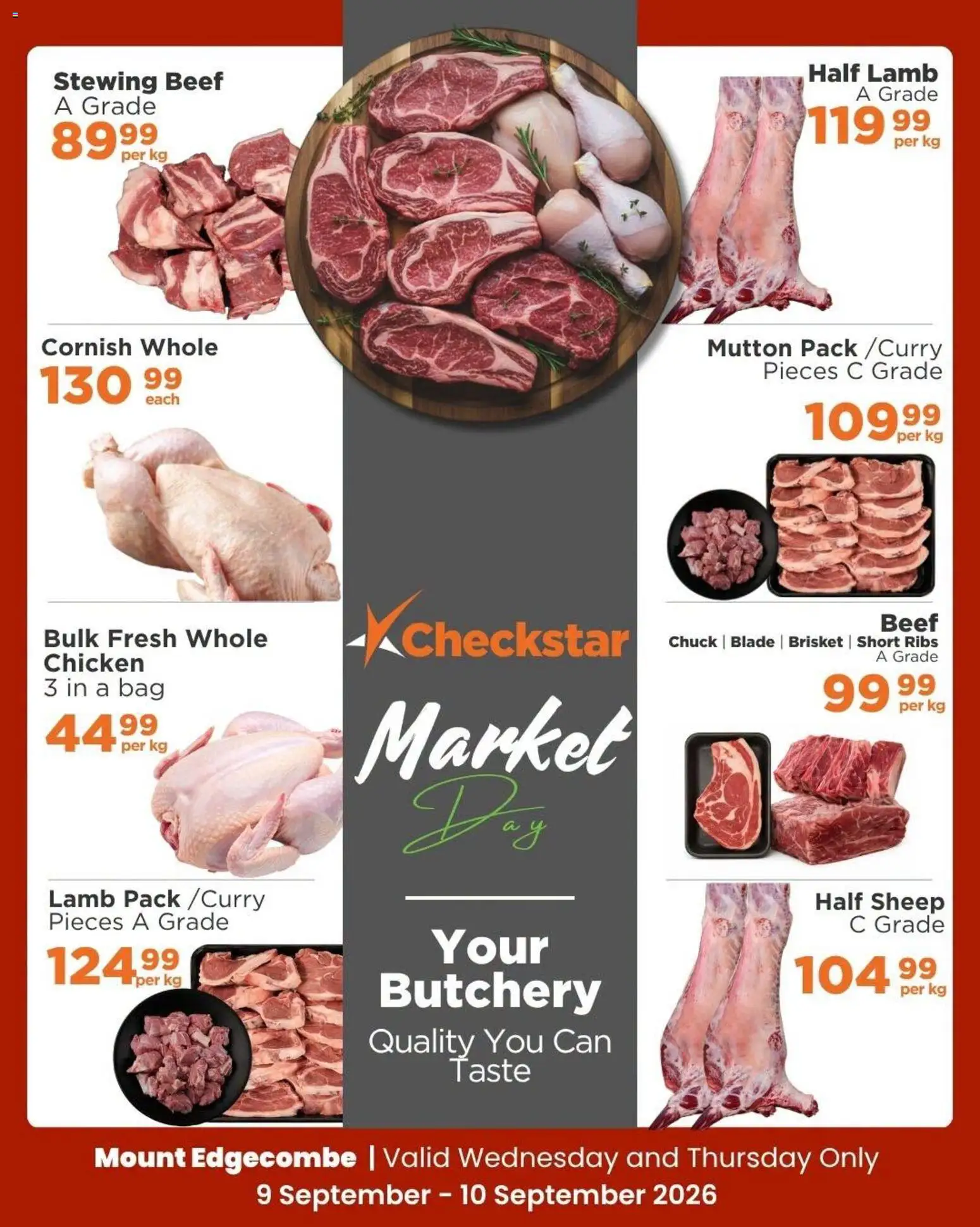 New Check Star catalogue – valid from 09/09/2026 | Page: 7 | Products: Bag, Ribs, Chicken, Beef