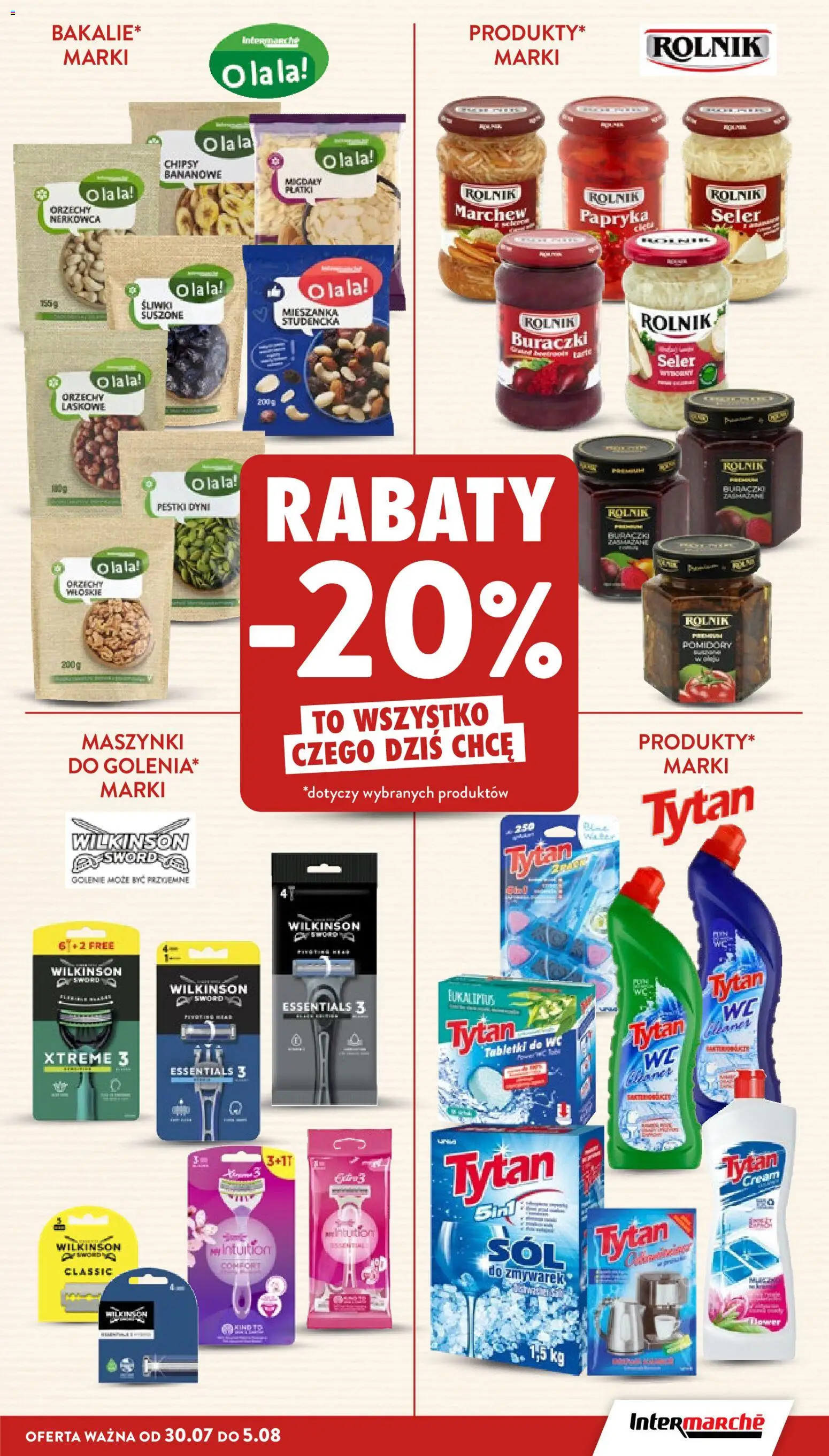 Intermarche gazetka od 30.07.2026 | Strona: 17 | Produkty: Marchew, Pestki dyni, Płatki, Orzechy