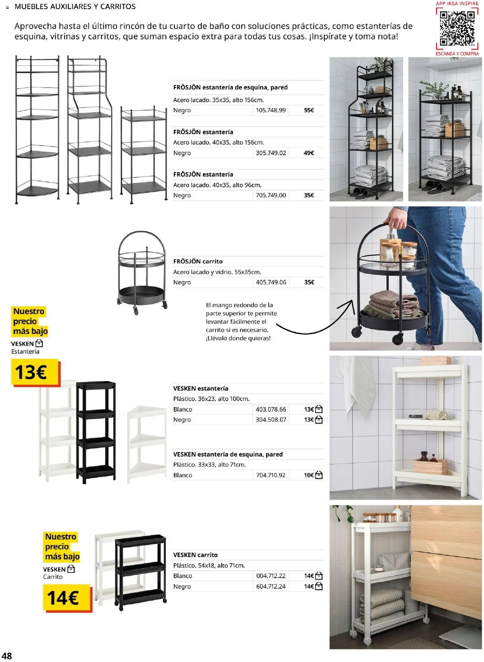Catálogo IKEA Baños │ válido desde el 01.02.2026 | Página: 48 | Productos: Té, Muebles, Ρούτερ, Baño