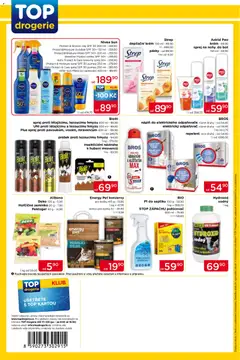 Náhled letáku Top drogerie leták od 09.07.2026 | Strana: 4 | Produkty: Stelivo pro kočky, Hydroxid sodný, Pumpa, Drogerie