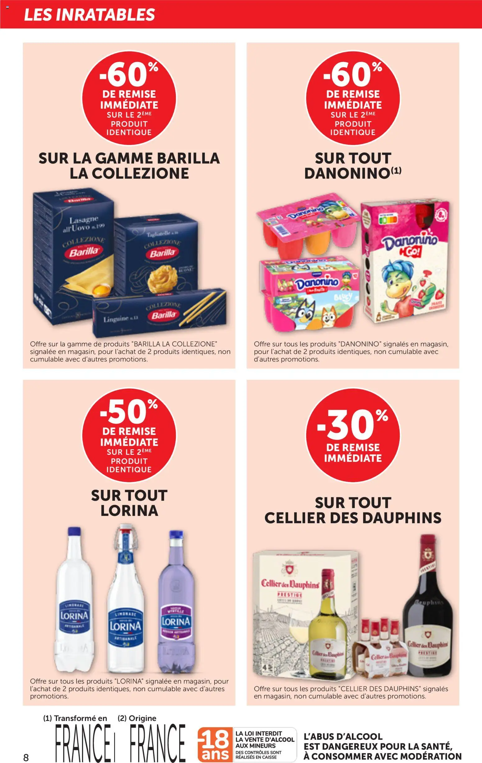 {H1} | Page: 8 | Produits: Barilla, Collier, Cellier des Dauphins