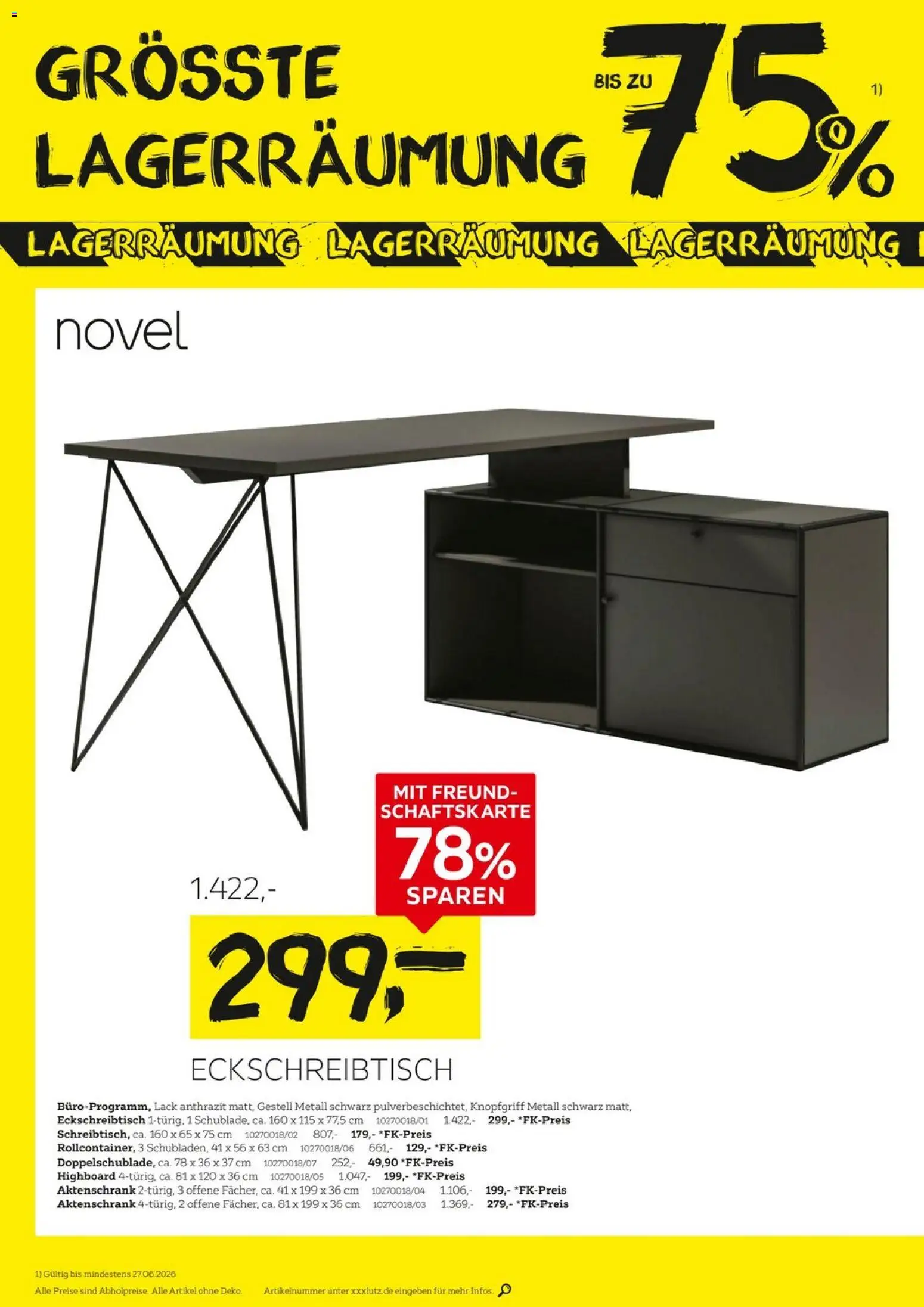 XXXLutz Größte Lagerräumung – gültig ab 13.06.2026 | Seite: 6 | Produkte: HIghboard