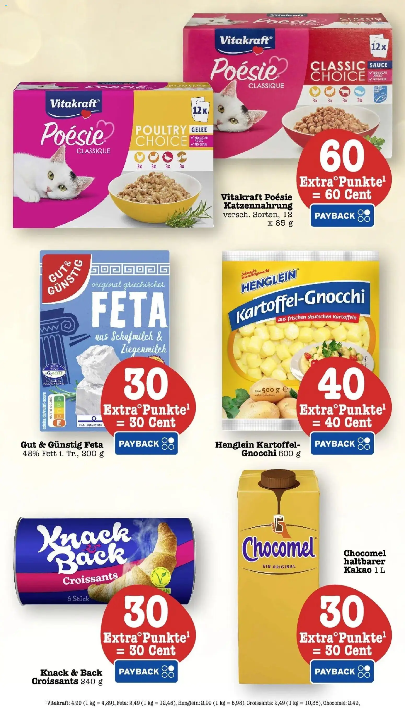 E center Prospekt Karlsruhe (ab 12.10.2026) zum Blättern | Seite: 68 | Produkte: Gnocchi, Feta, Kartoffeln, Chocomel